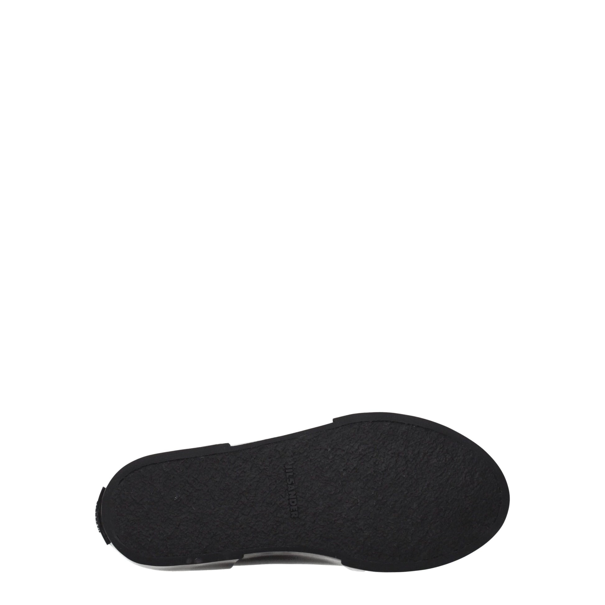 Jil Sander Baskets montantes en tissu noir