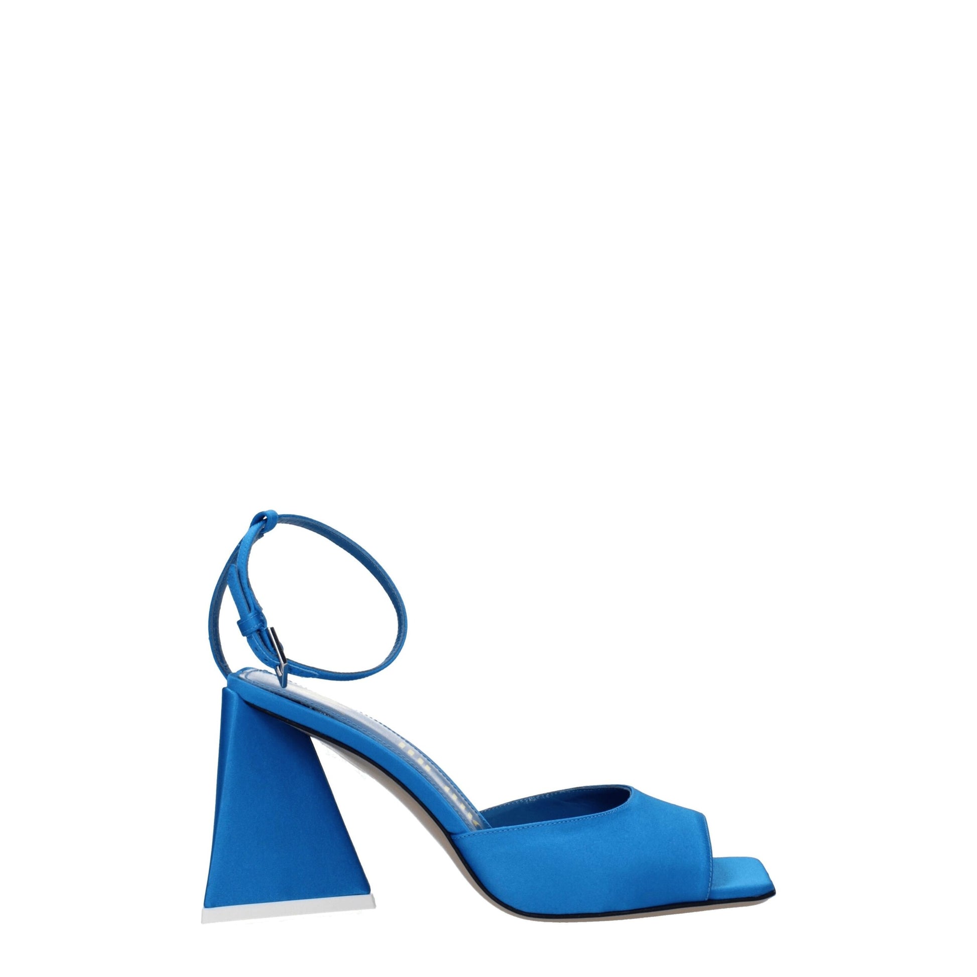 Sandales à talon aiguille The Attico en satin bleu