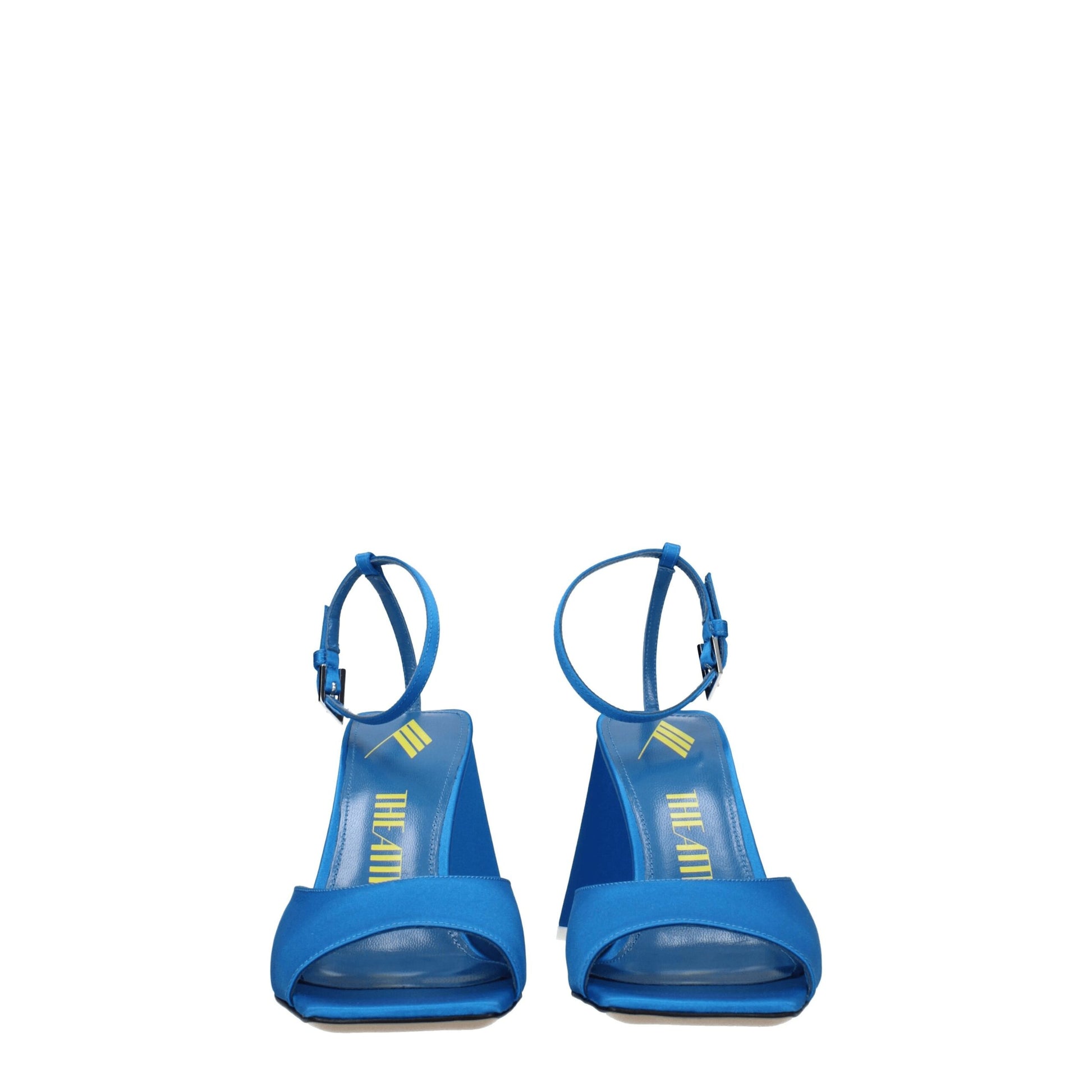 Sandales à talon aiguille The Attico en satin bleu