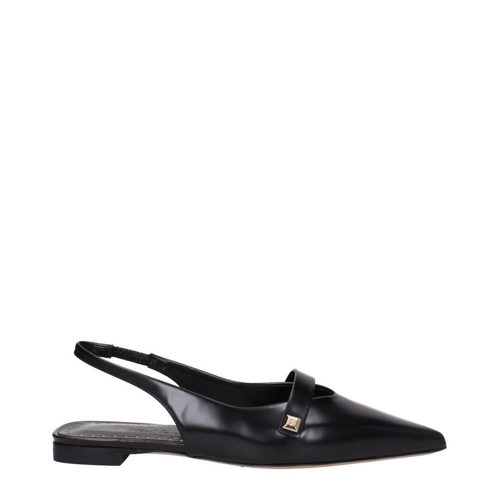 Ballerines Max Mara en cuir noir