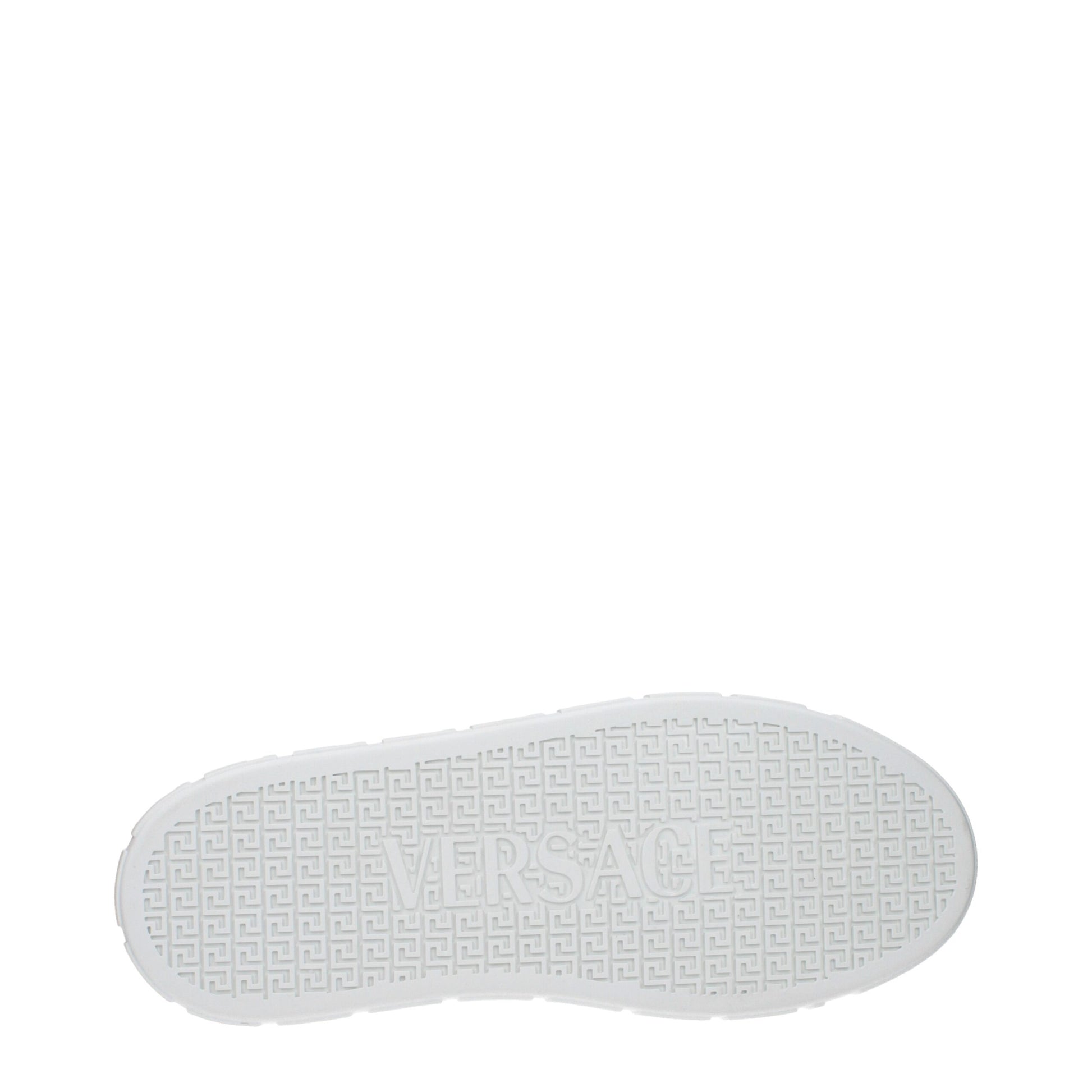 Versace White Leather Low Top Sneakers