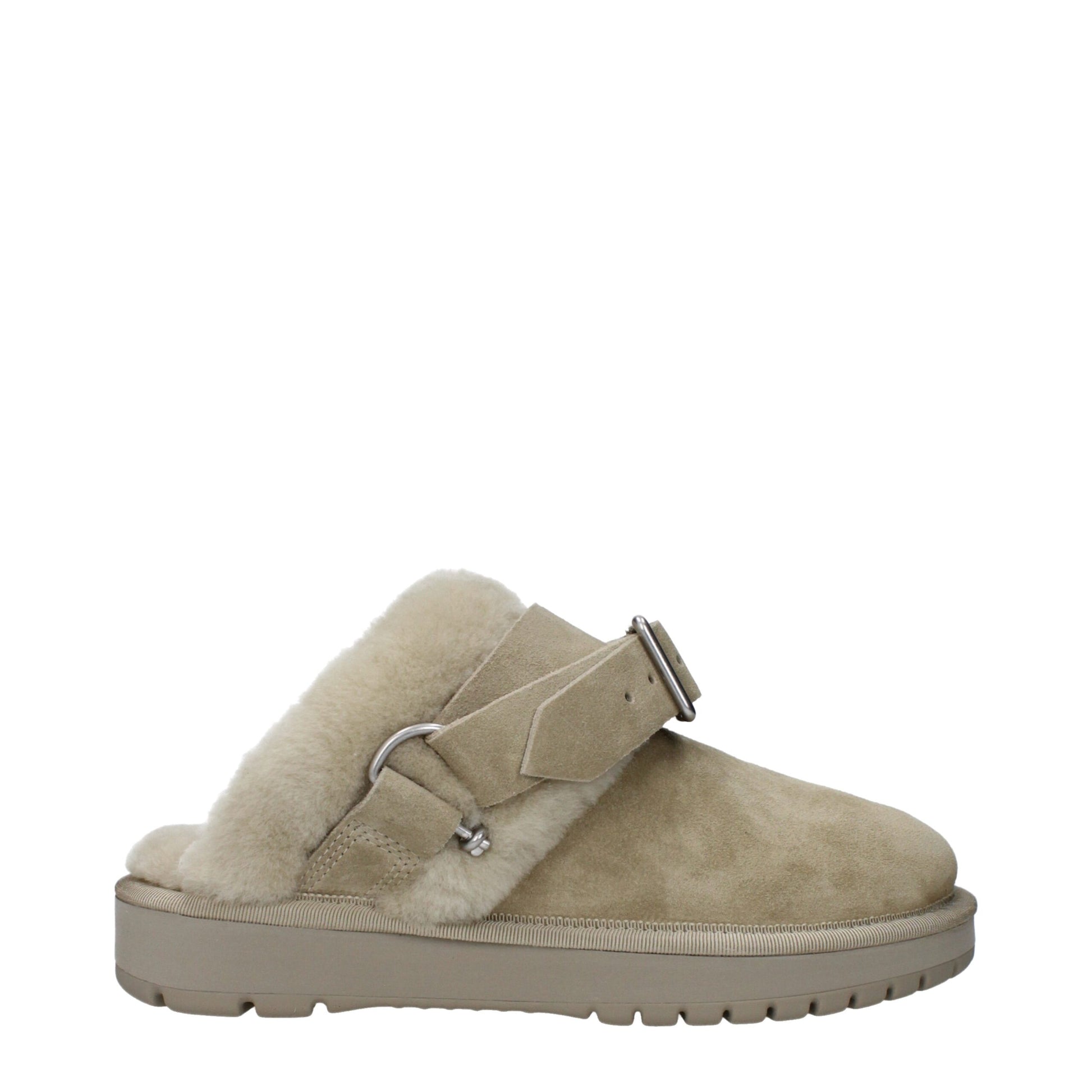 Mocassins en cuir vert Burberry