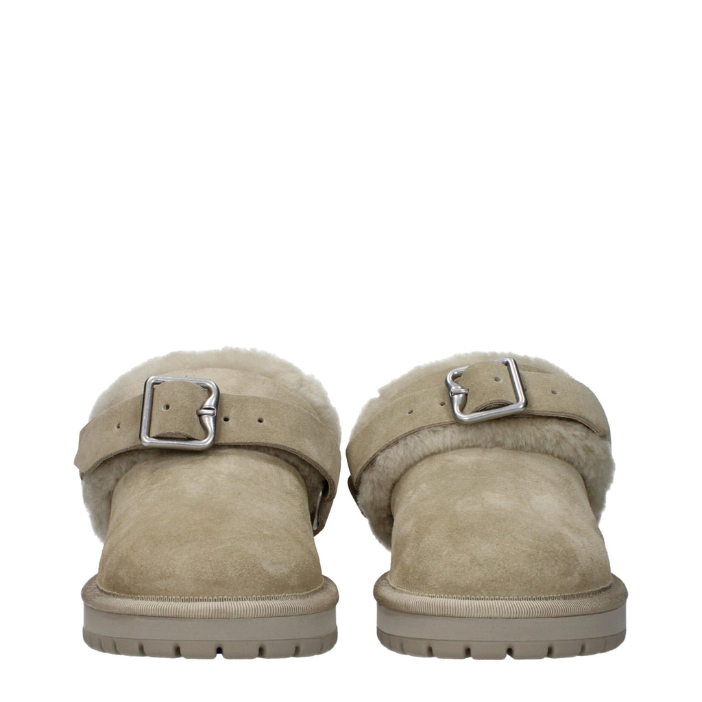 Mocassins en cuir vert Burberry