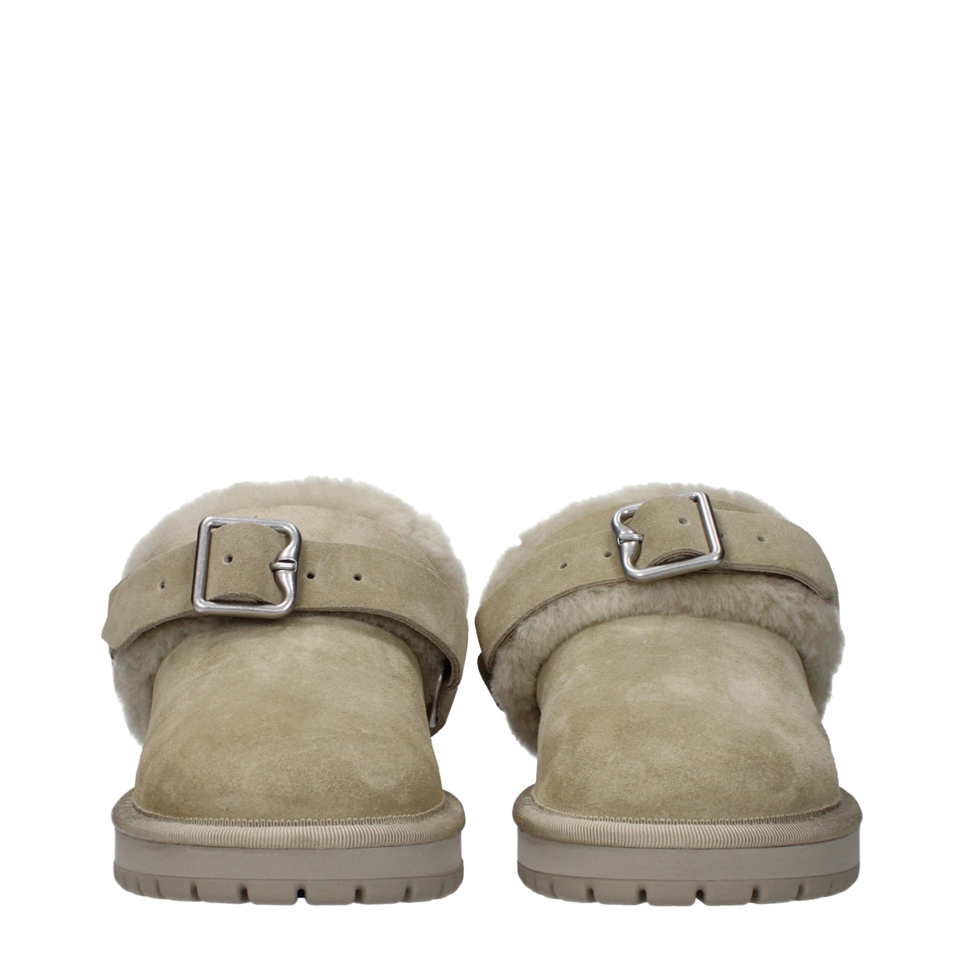 Mocassins en cuir vert Burberry