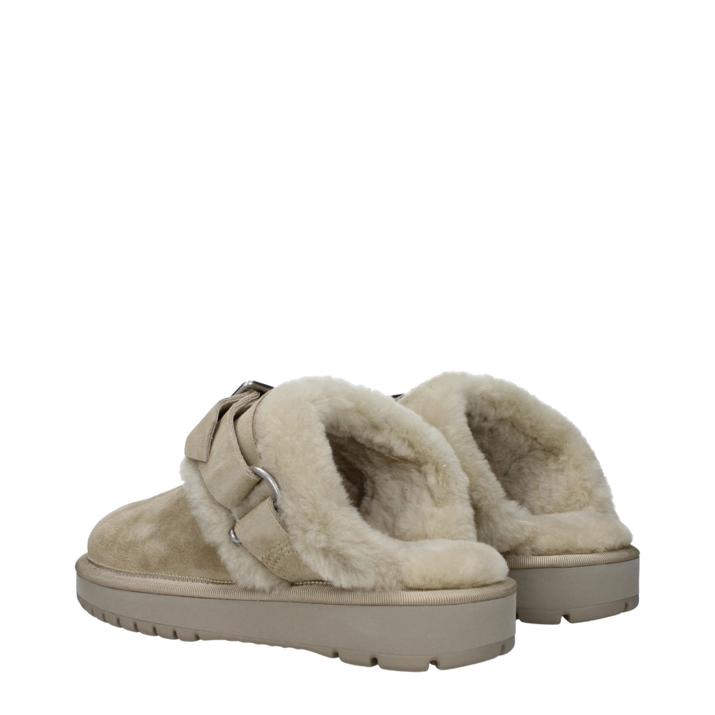 Mocassins en cuir vert Burberry