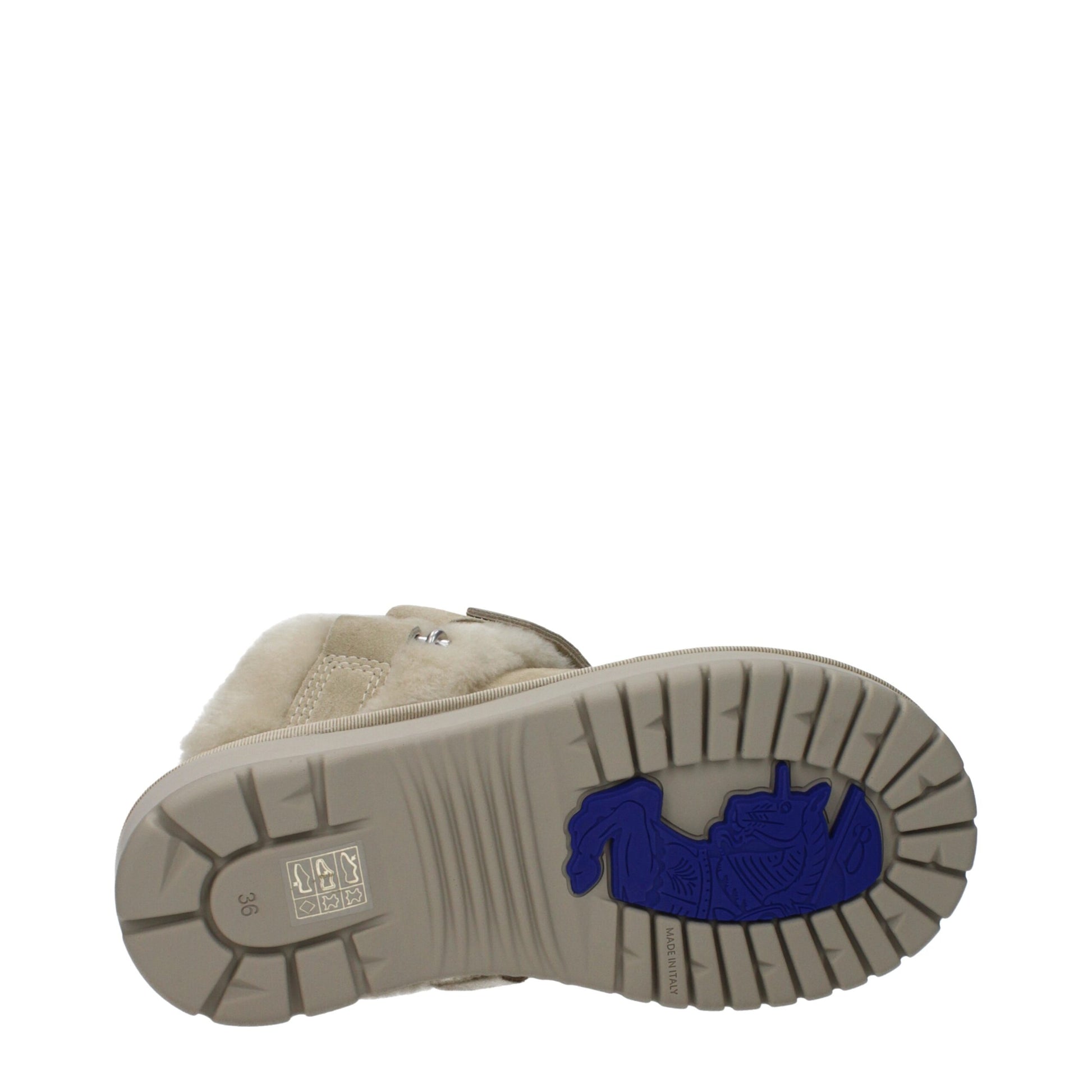 Mocassins en cuir vert Burberry
