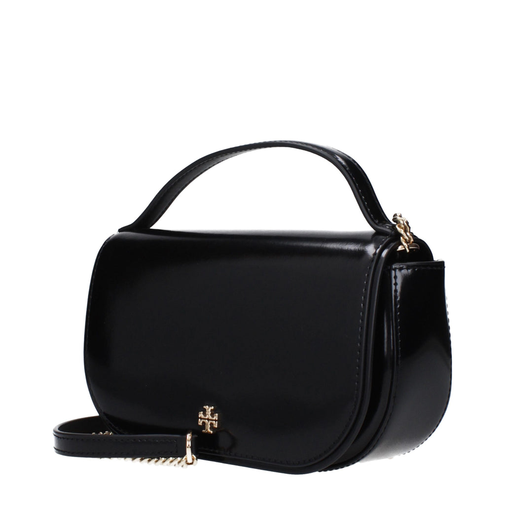 Sac à main en cuir noir Tory Burch