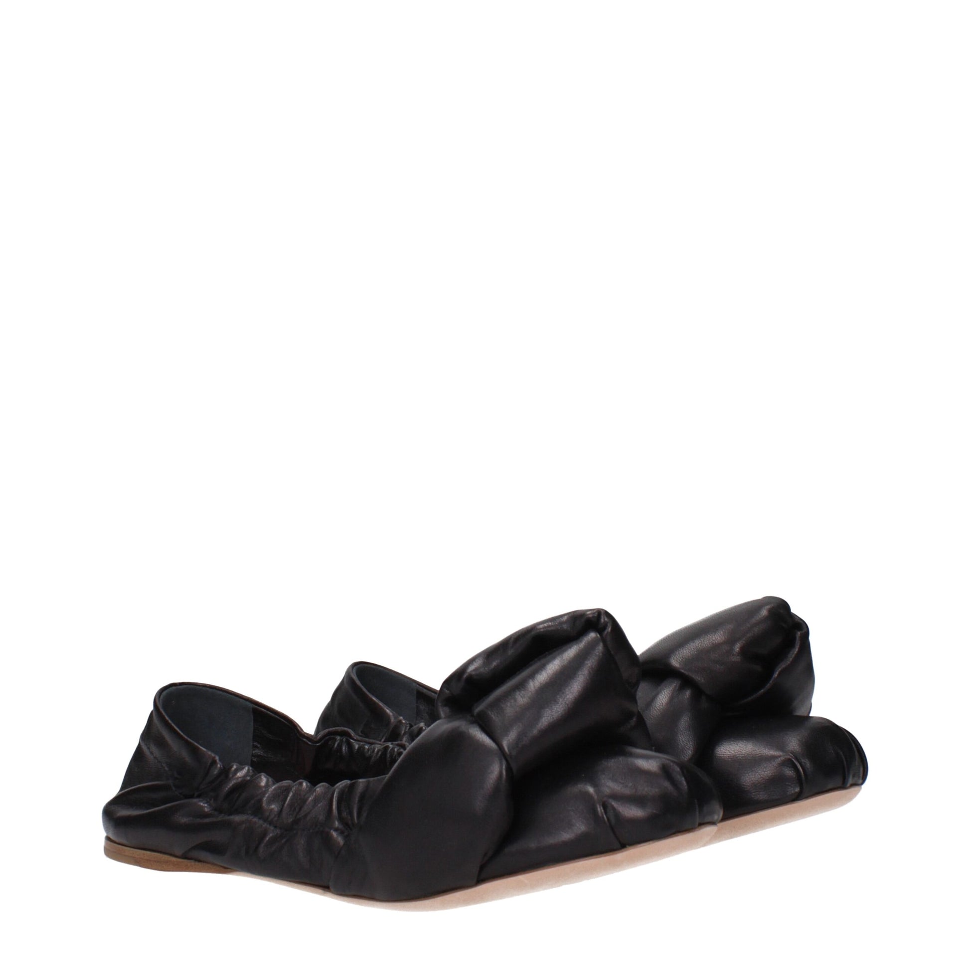 Ballerines Miu Miu en cuir noir