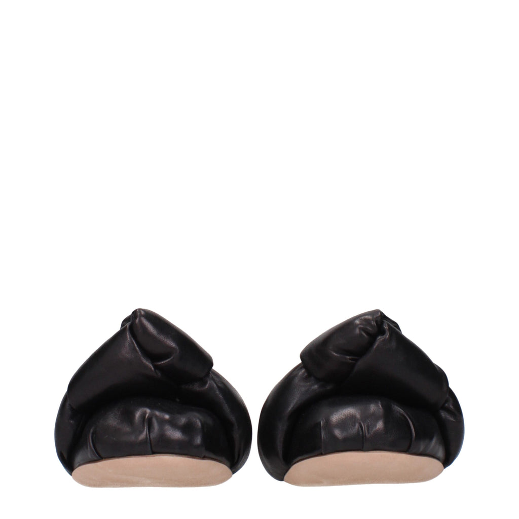 Ballerines Miu Miu en cuir noir