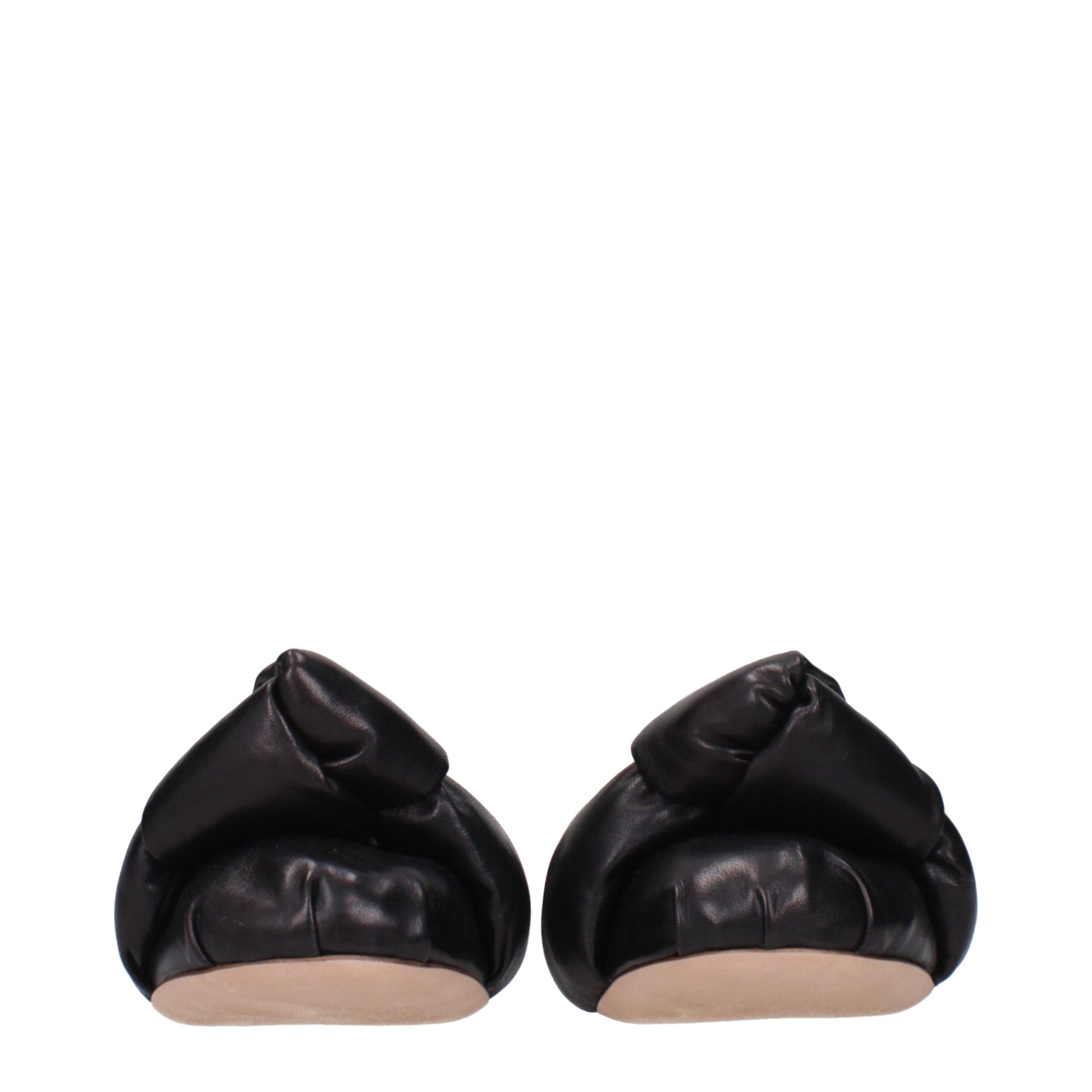 Ballerines Miu Miu en cuir noir