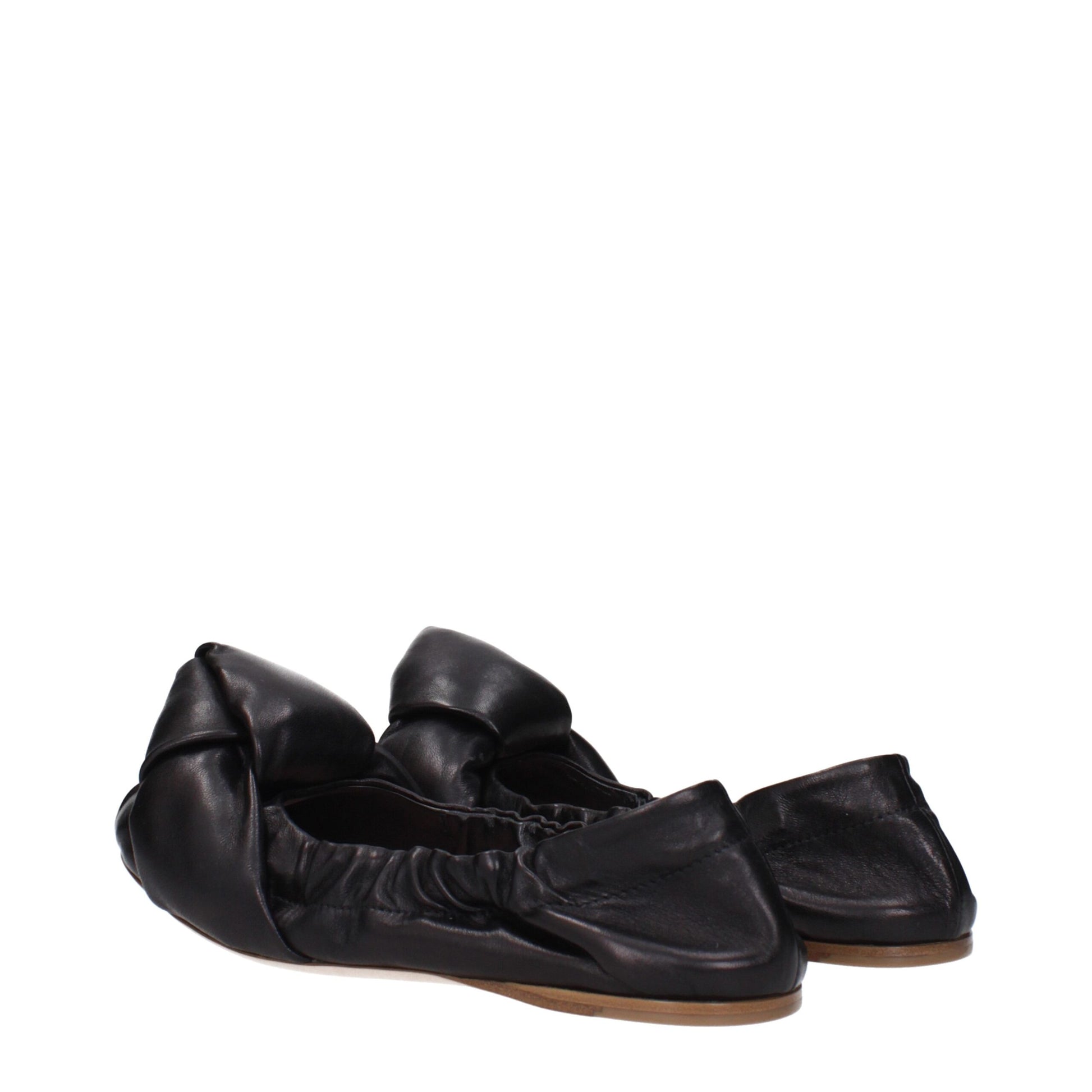 Ballerines Miu Miu en cuir noir