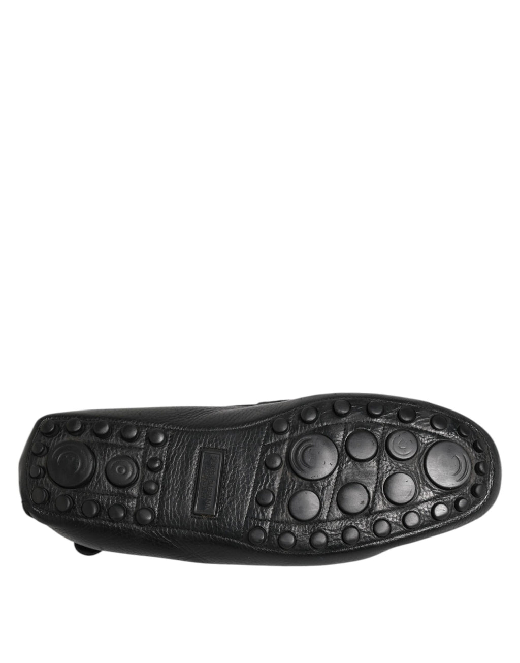 Dolce &amp; Gabbana – Mokassin-Loafer aus schwarzem Leder zum Hineinschlüpfen