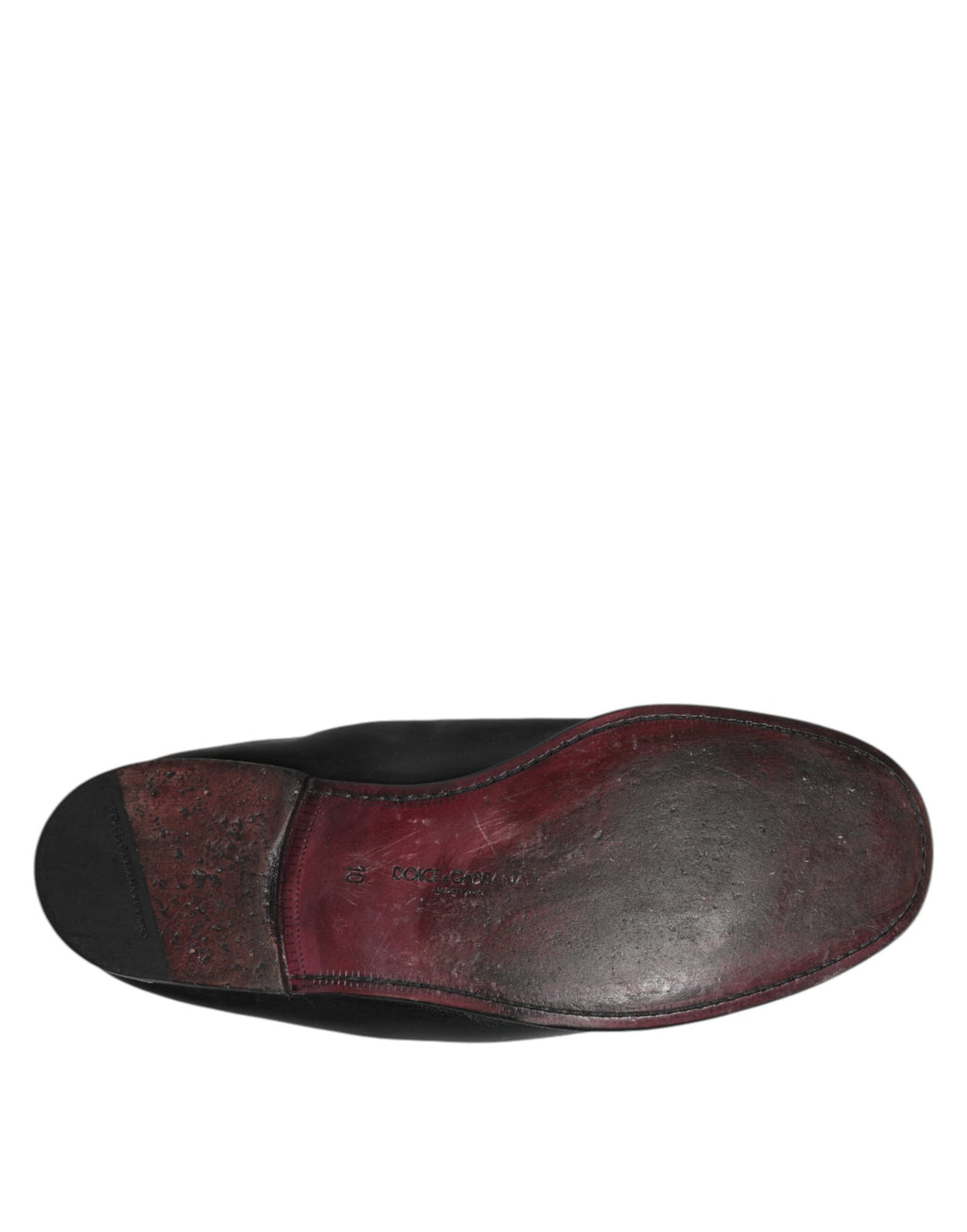 Dolce &amp; Gabbana – Schwarze Slipper aus Leder für Herren, flach