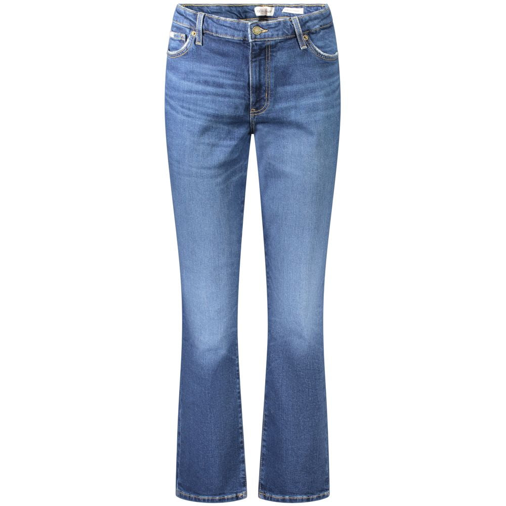 Jean droit en coton bleu Guess pour femme