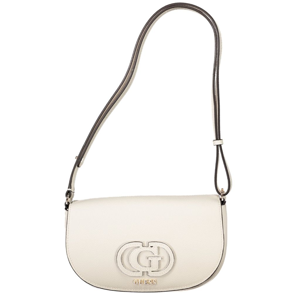 Sac à main Guess en polyuréthane blanc pour femme