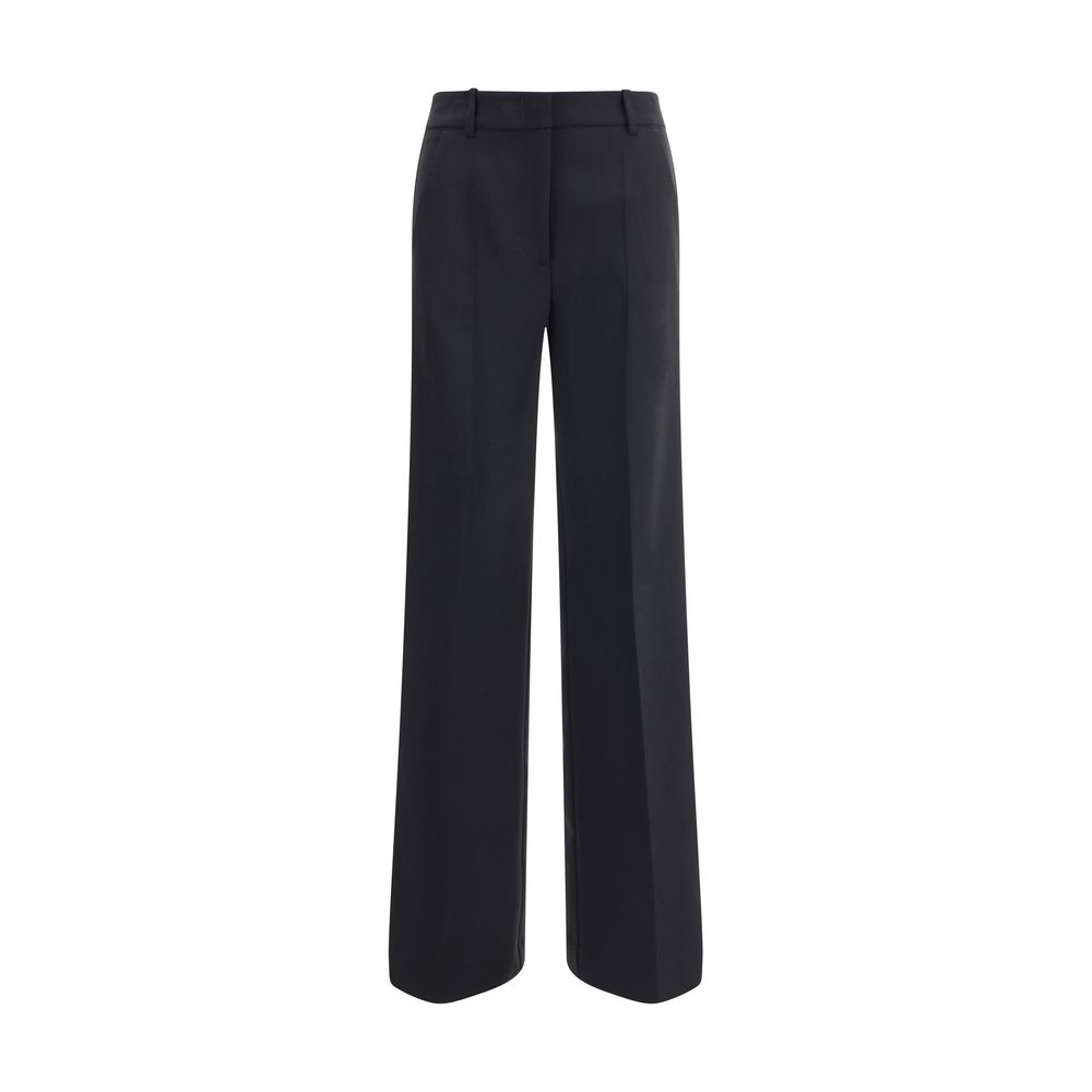 P.A.R.O.S.H. Black Fleece Wool Casual Pants