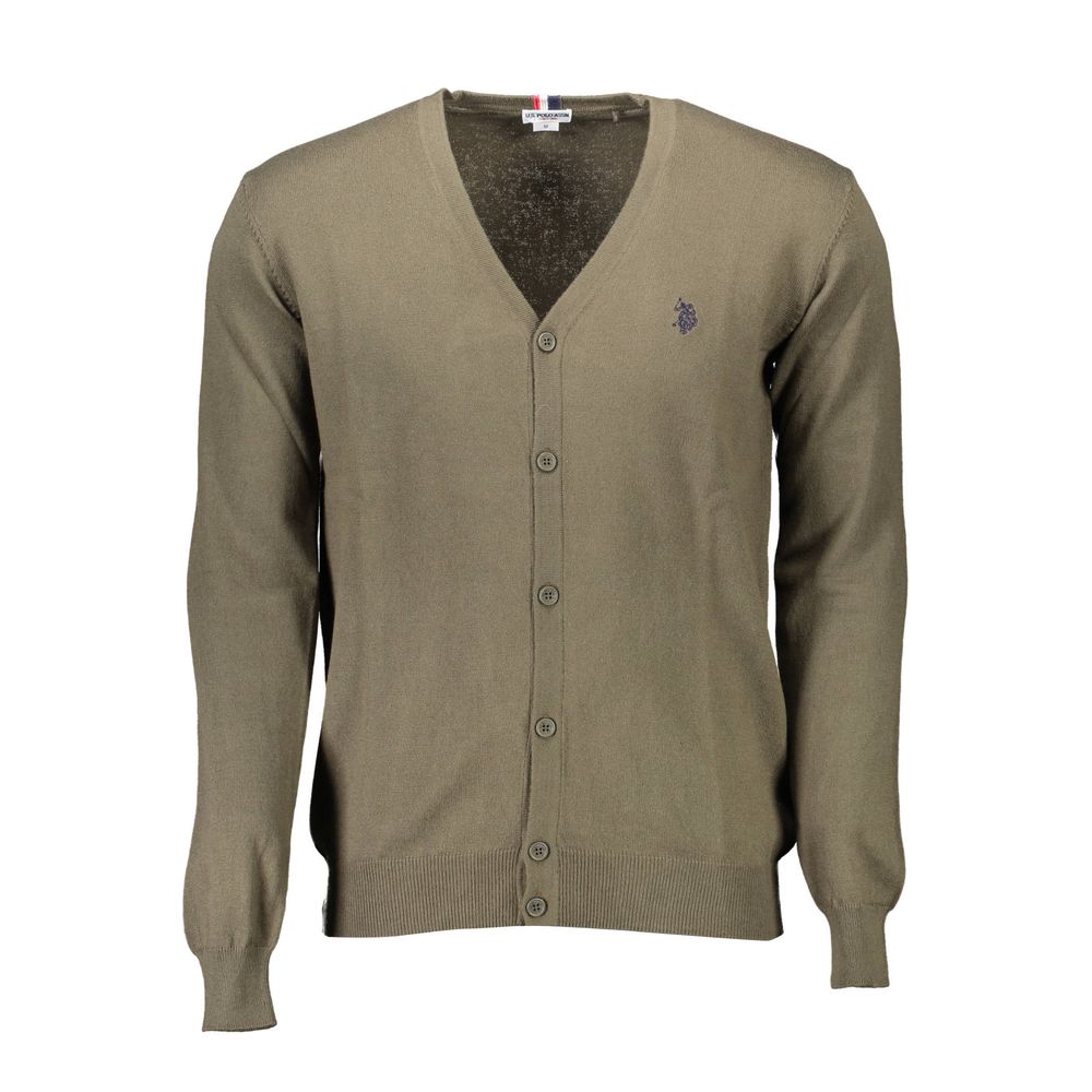 U.S. POLO ASSN. Cardigan en Coton Vert pour Homme