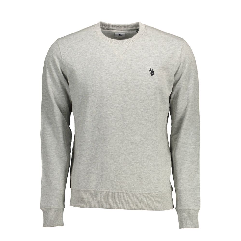 U.S. POLO ASSN. Sweat-shirt gris en coton pour homme