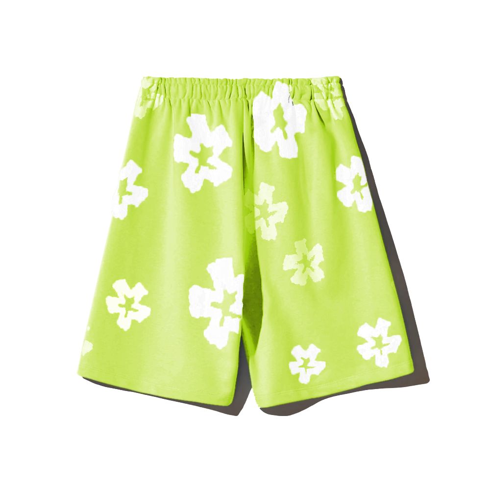 Comme Des Fuckdown – Grüne Baumwollshorts