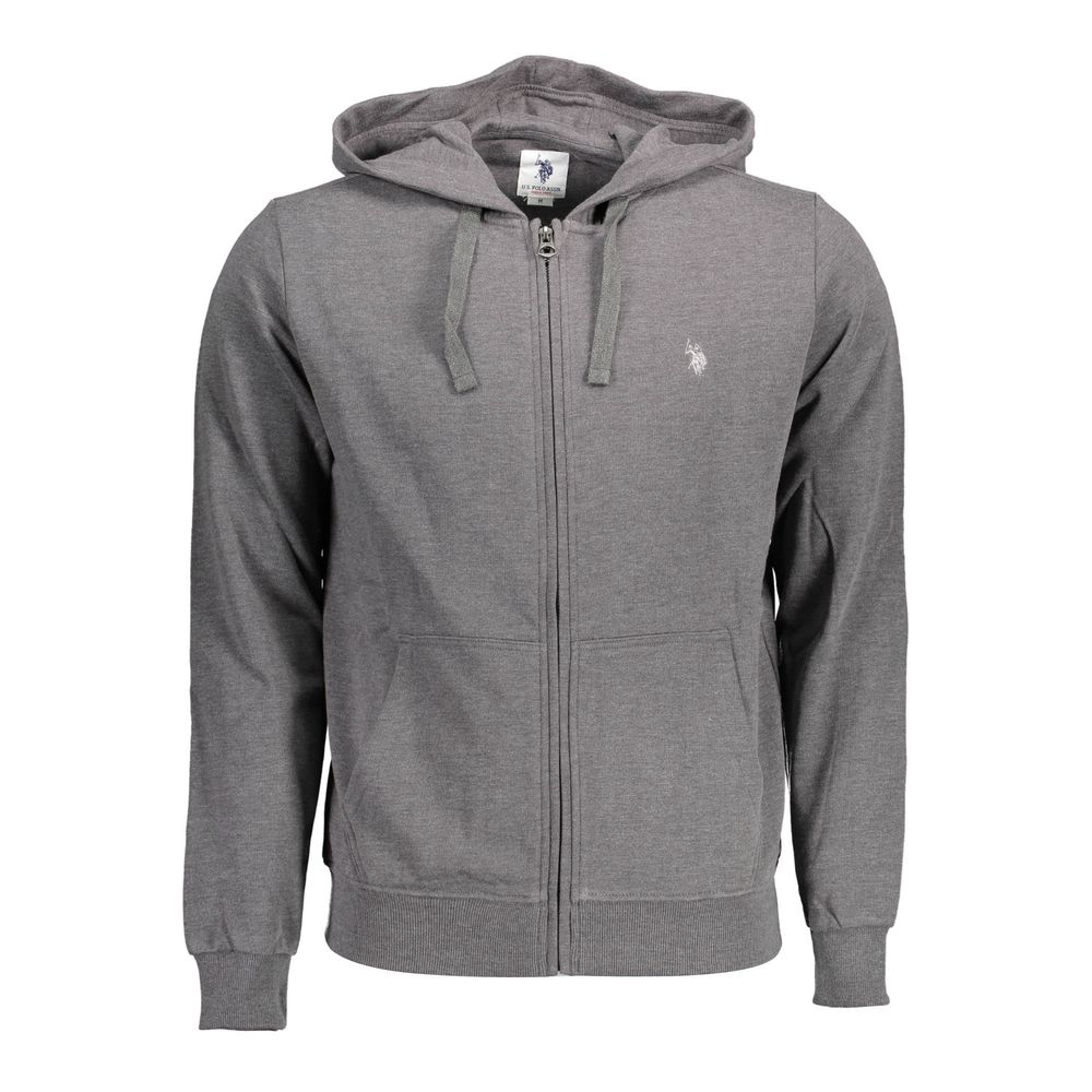 U.S. POLO ASSN. Sweat-shirt gris en coton pour homme