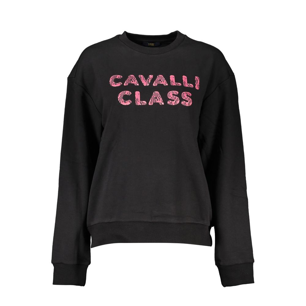Pull Cavalli Class en coton noir pour femme