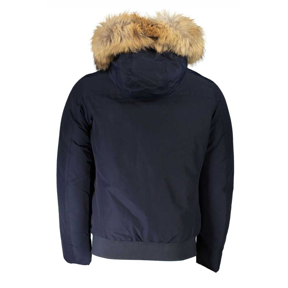 Blaue Baumwolljacke von Woolrich