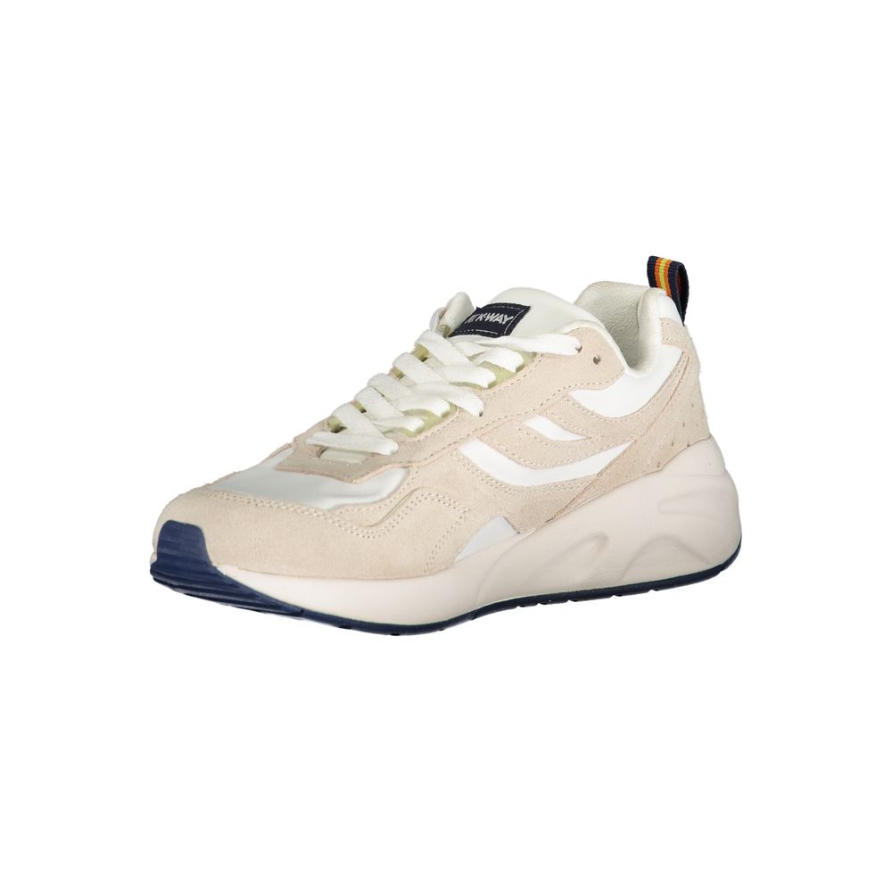 K-WAY – Beigefarbener Nylon-Sneaker