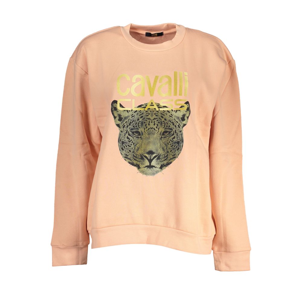 Sweat-shirt Femme Cavalli Class Rosa en Polyester