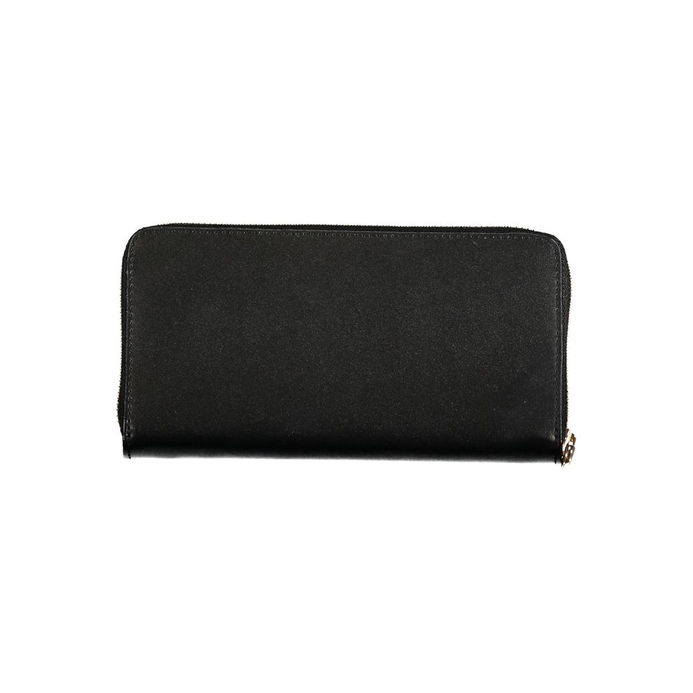 Portefeuille en cuir noir Patrizia Pepe pour femme