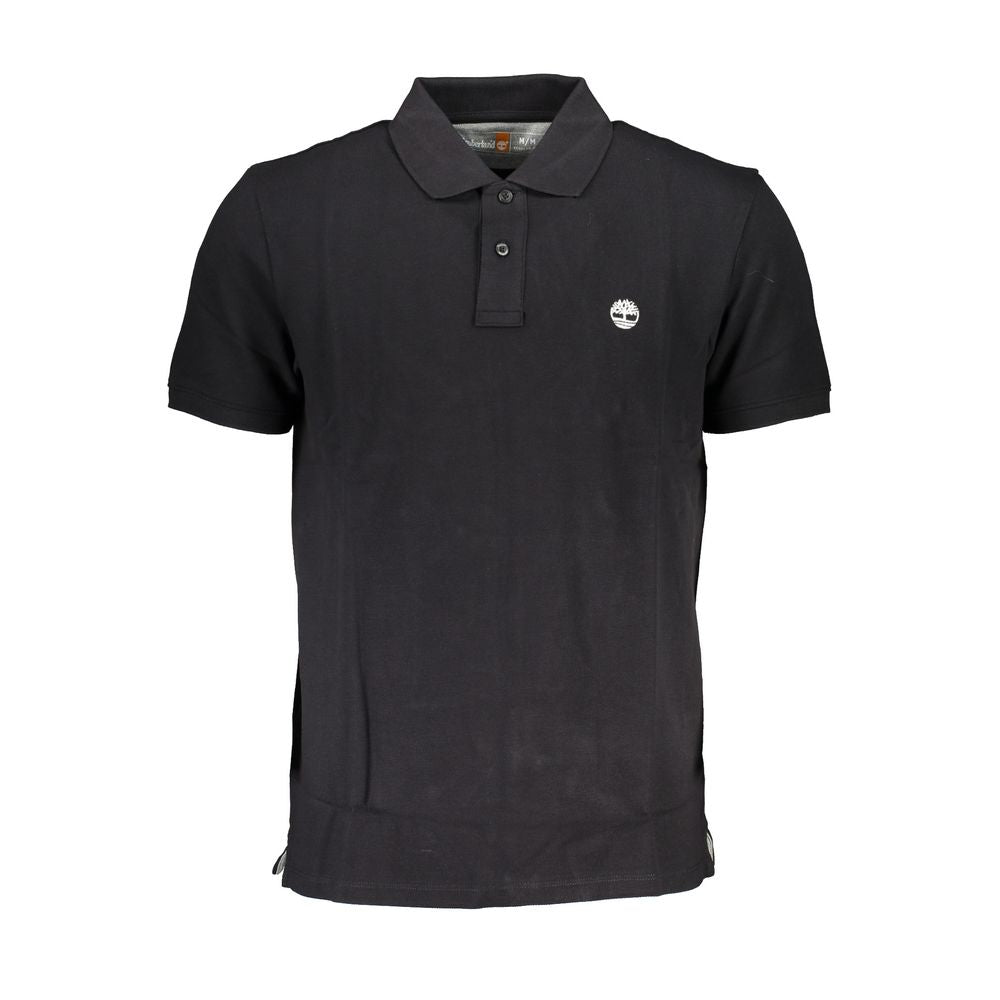 Schwarzes Poloshirt aus Baumwolle von Timberland