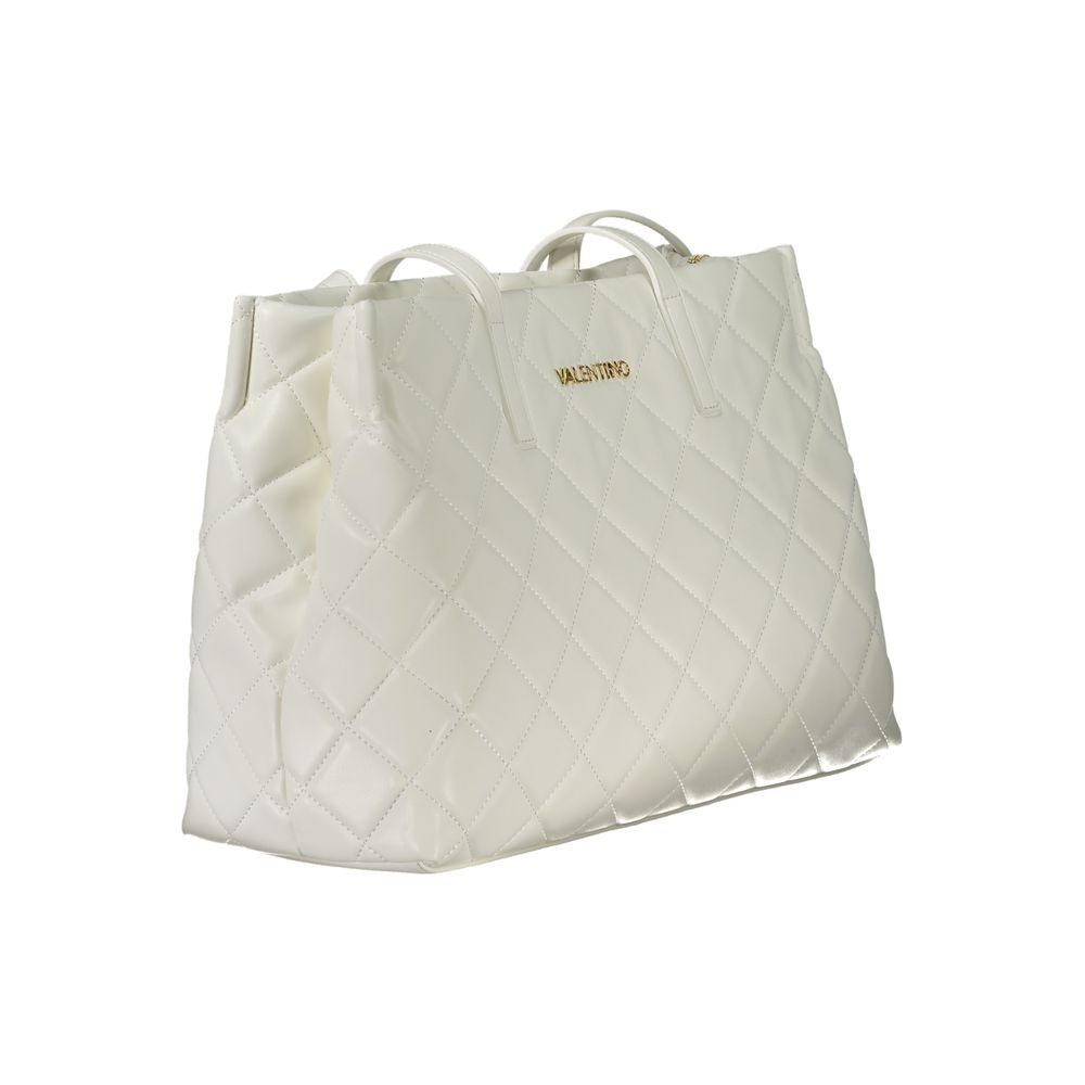 Mario Valentino – Weiße Polyethylen-Handtasche