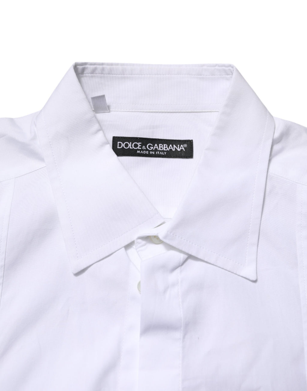 Chemise de soirée homme Dolce & Gabbana en popeline de coton blanche