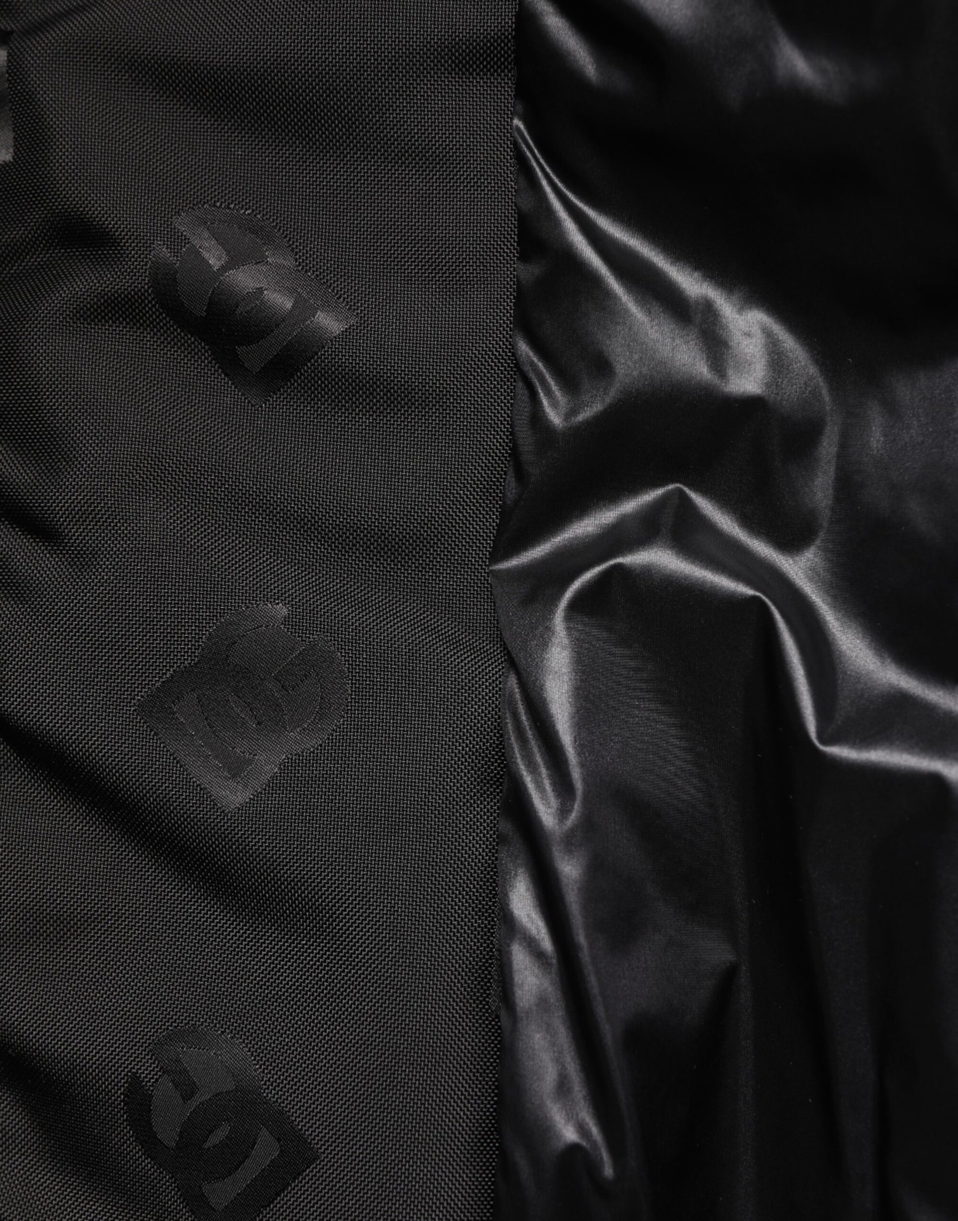 Blouson coupe-vent cargo noir Dolce & Gabbana Logo Mania