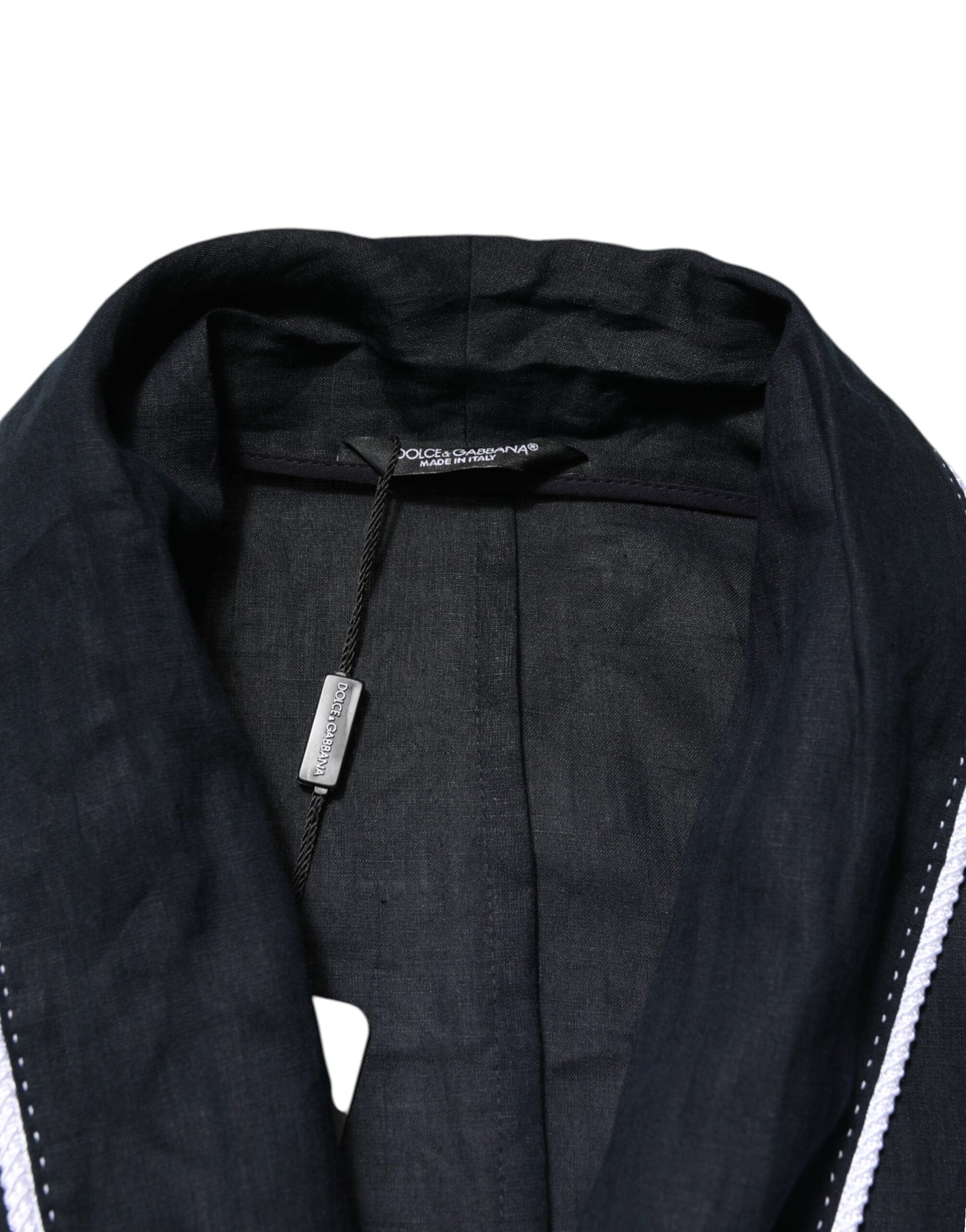 Veste Robe Blazer Broderie DG Bleu Foncé Dolce & Gabbana