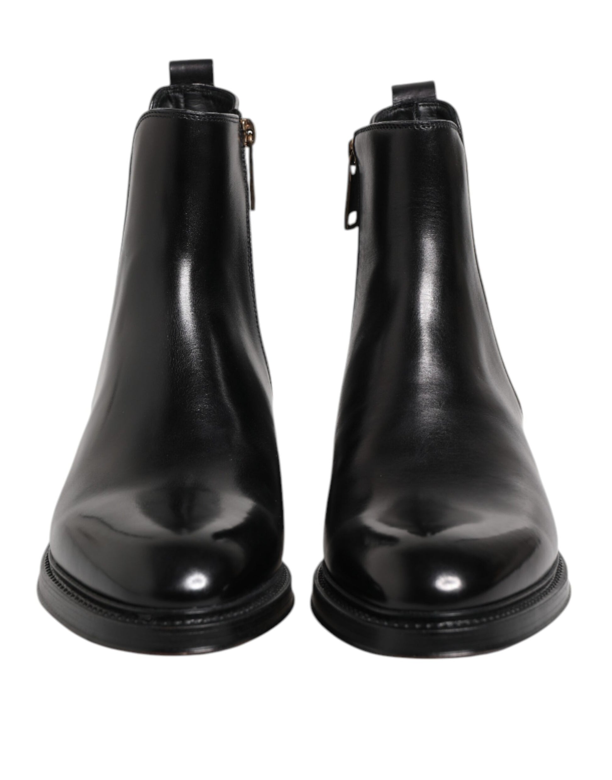 Bottes mi-mollet Chelsea Dolce & Gabbana en cuir noir