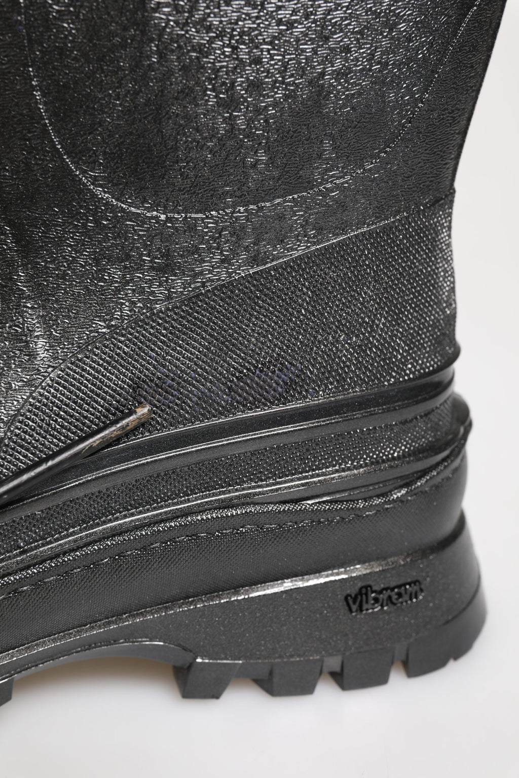 Dolce & Gabbana Metallicgraue Pull-On Regenstiefel Schuhe