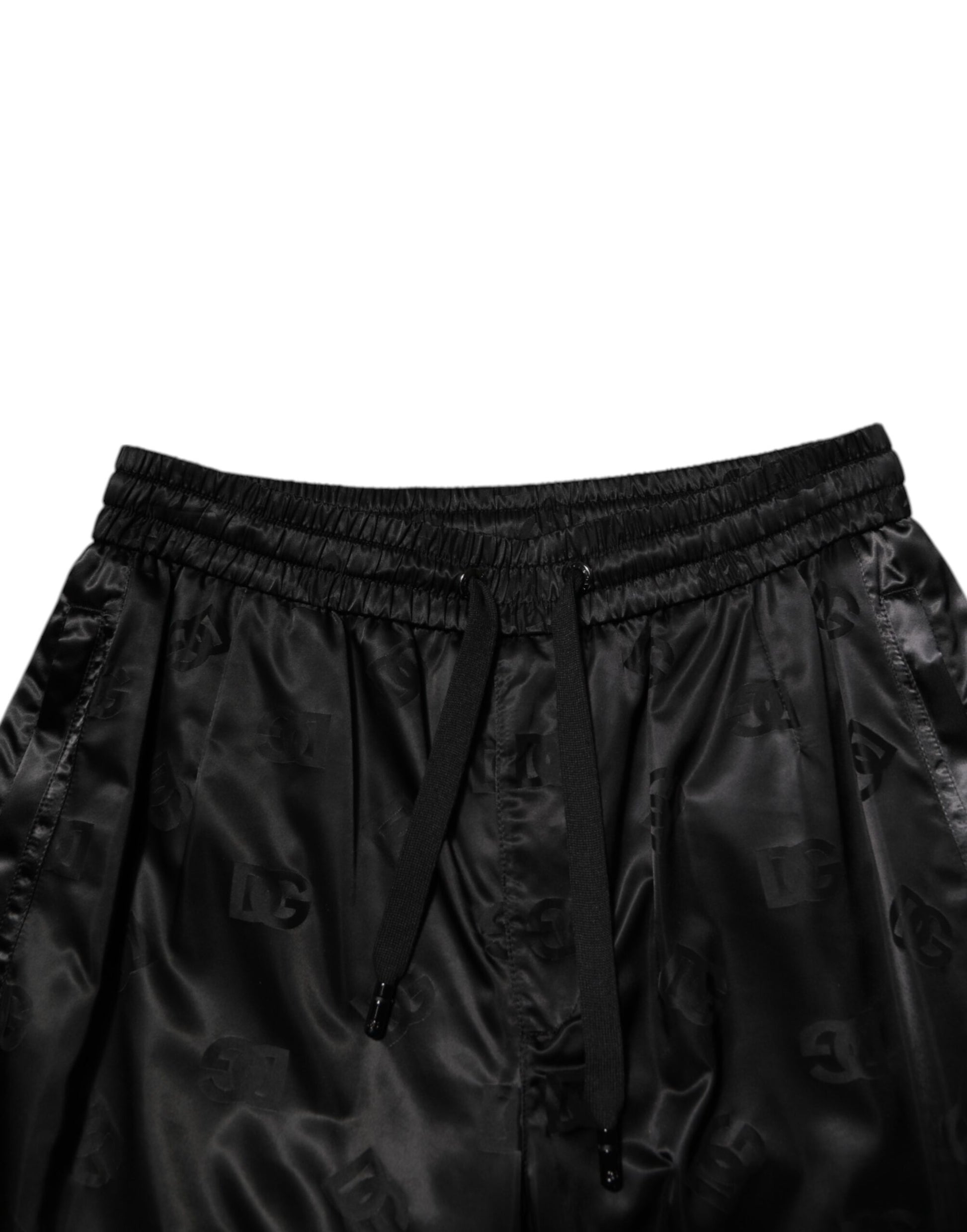 Dolce & Gabbana Pantalon de jogging noir imprimé DG pour homme