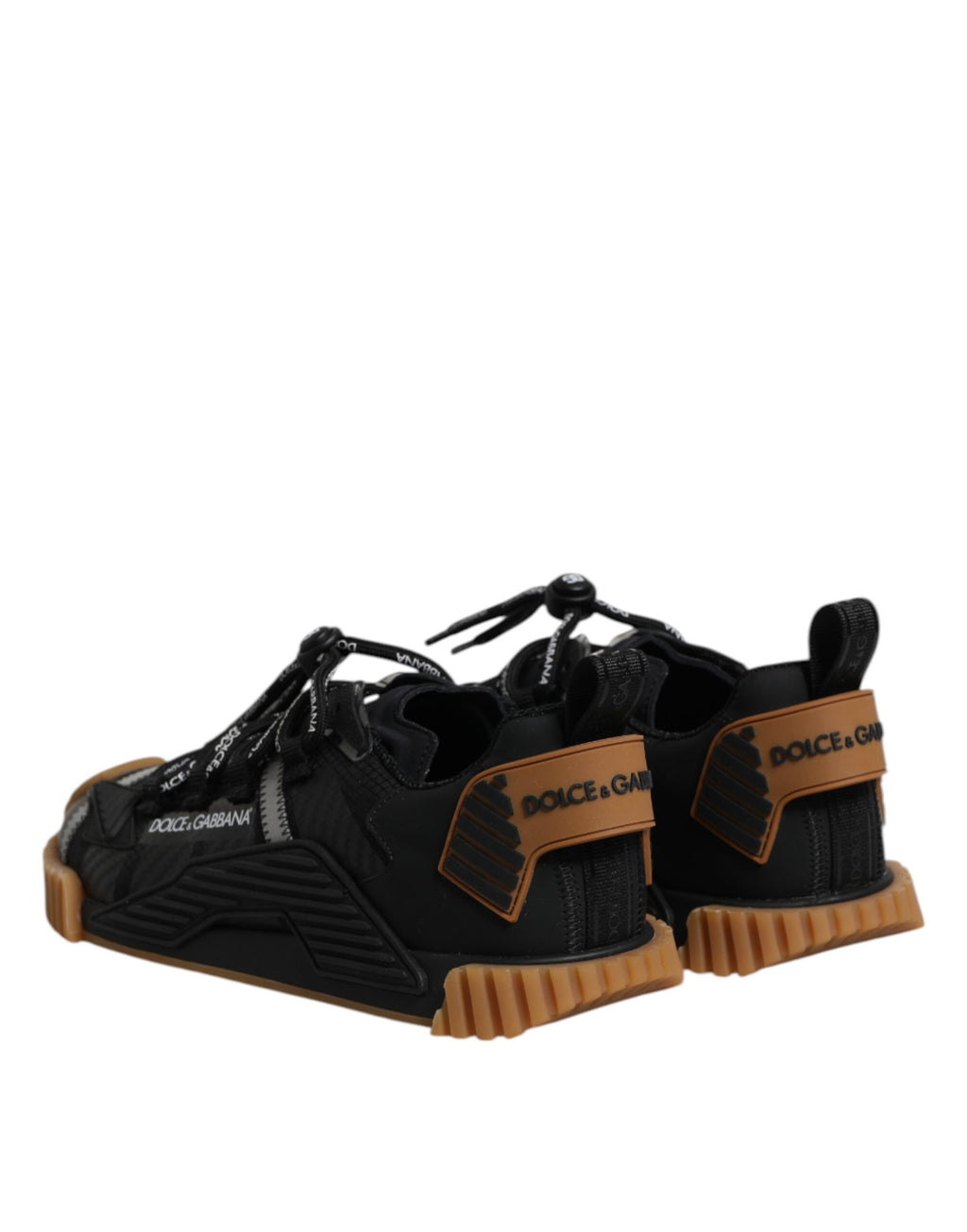 Chaussures Baskets Basses à Lacets NS1 Logo Noir Dolce & Gabbana