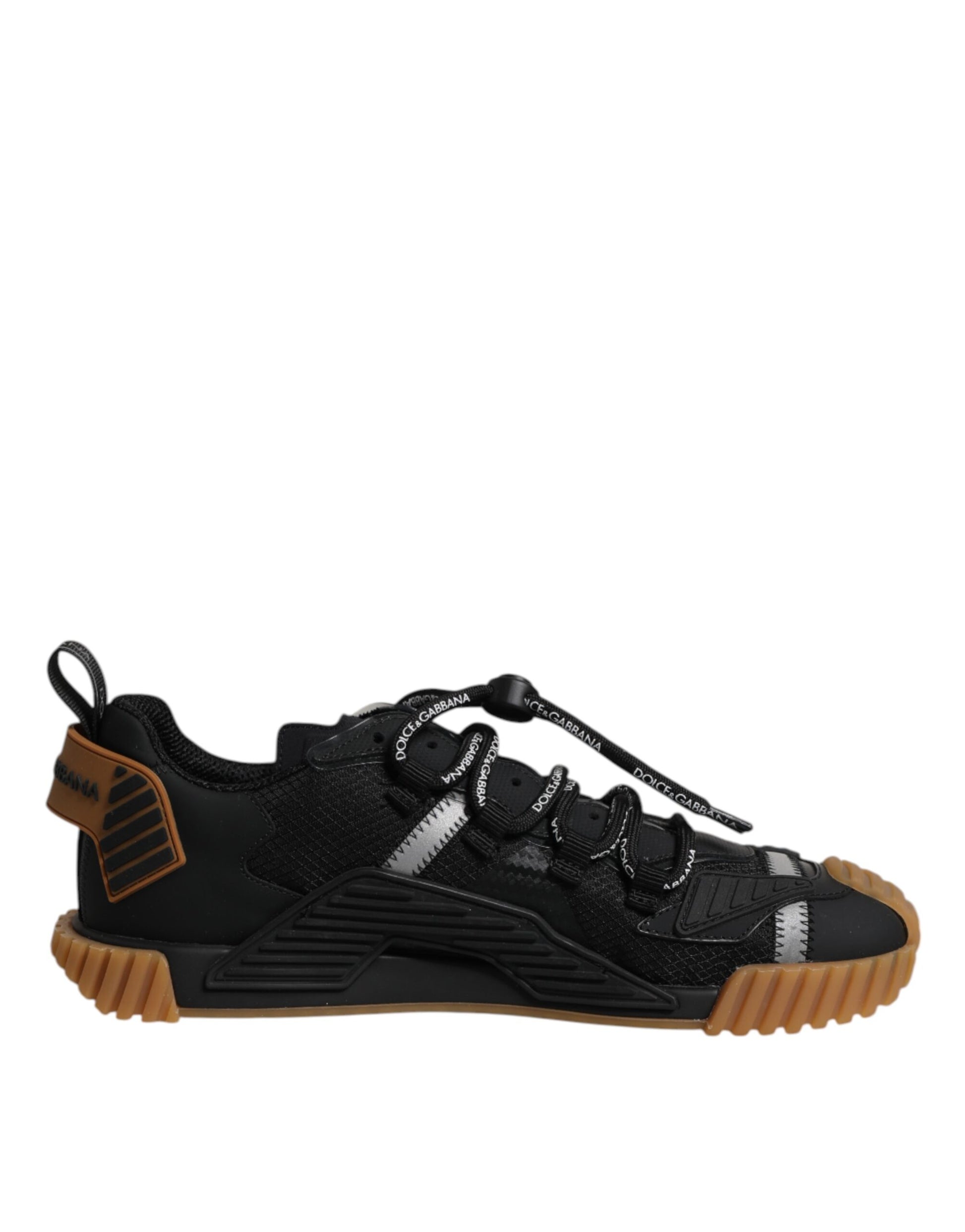 Chaussures Baskets Basses à Lacets NS1 Logo Noir Dolce & Gabbana