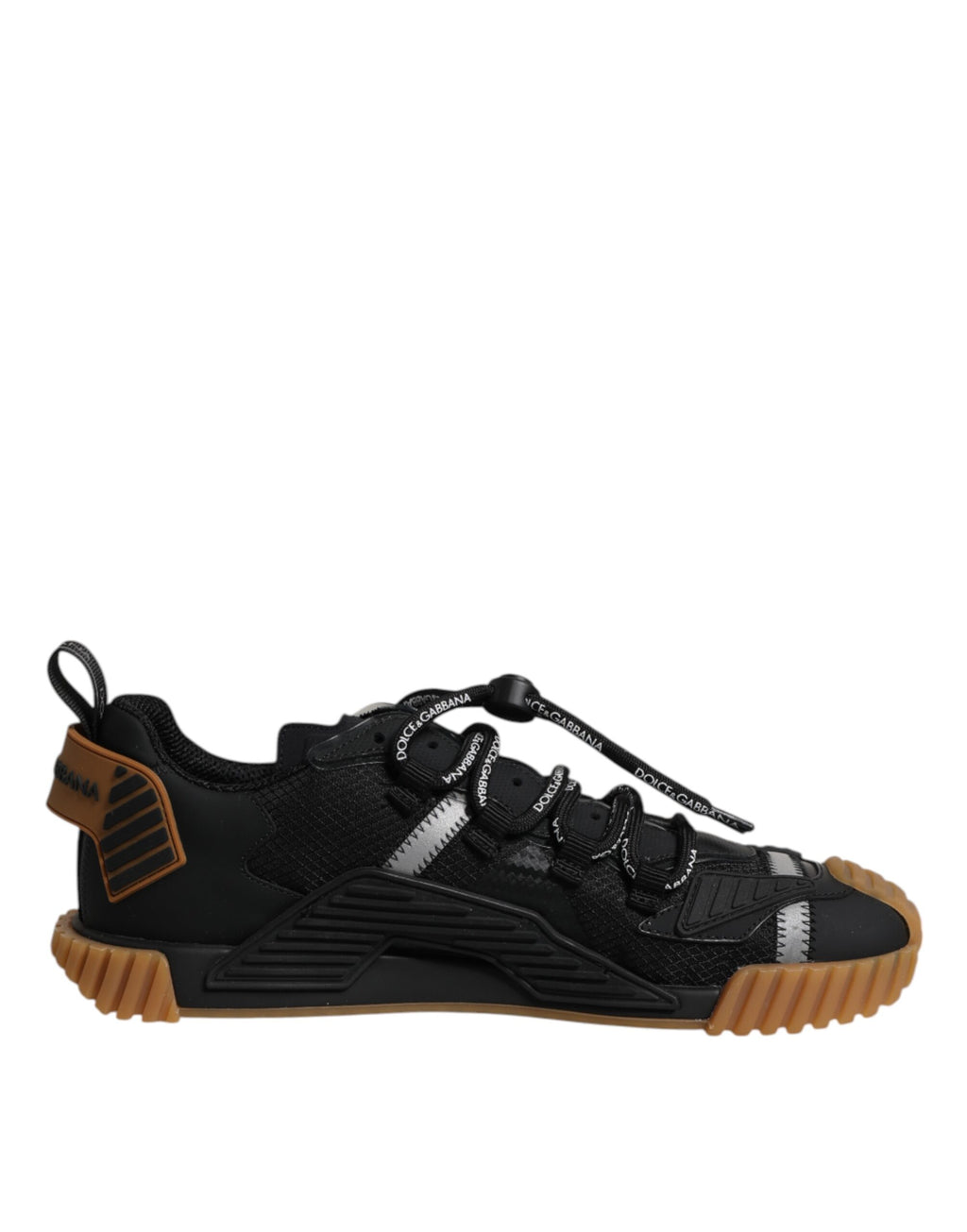 Chaussures Baskets Basses à Lacets NS1 Logo Noir Dolce & Gabbana
