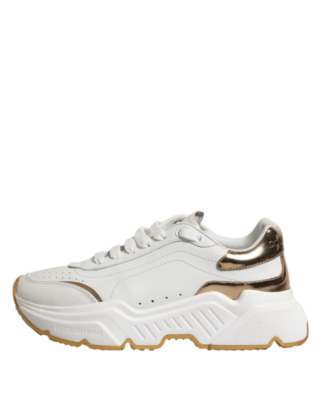 Baskets basses Dolce & Gabbana Daymaster en or blanc