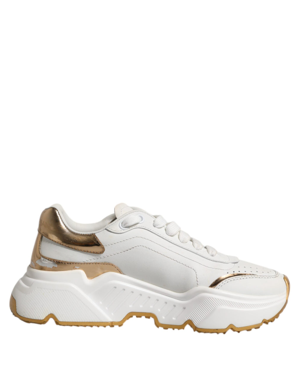Baskets basses Dolce & Gabbana Daymaster en or blanc