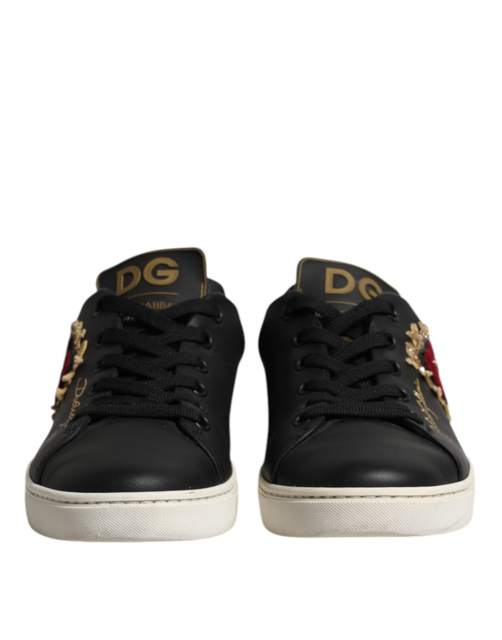 Chaussures Dolce & Gabbana en cuir noir Sacré Cœur