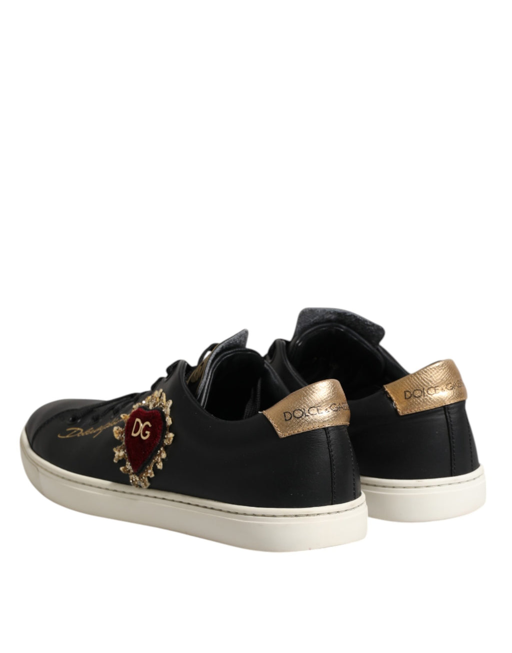 Chaussures Dolce & Gabbana en cuir noir Sacré Cœur