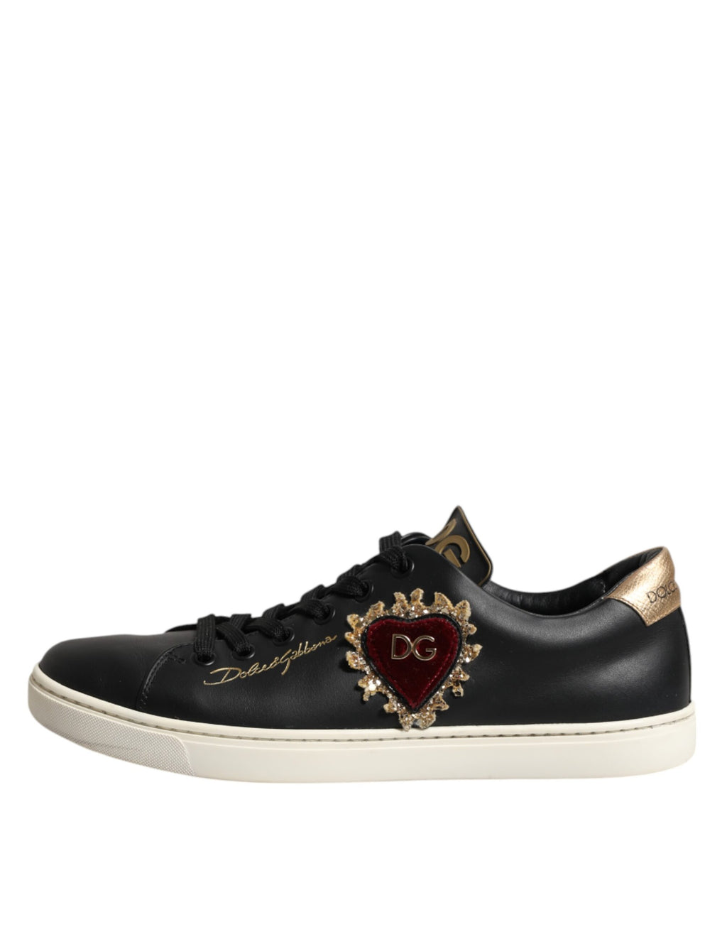 Chaussures Dolce & Gabbana en cuir noir Sacré Cœur