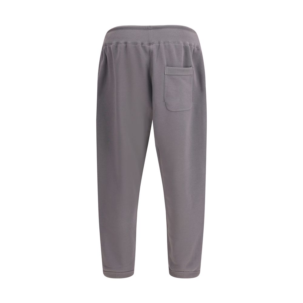 Y-3 Gray Cotton Joggers (Workout Pants)