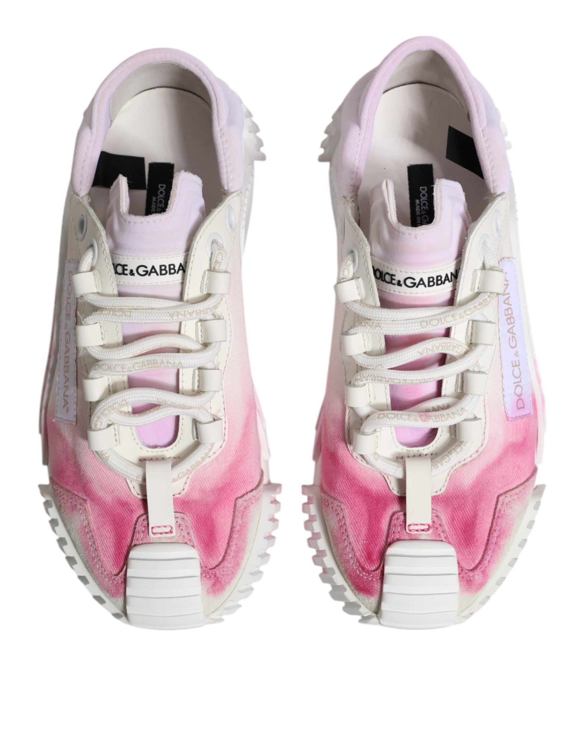 Baskets basses à lacets Dolce & Gabbana NS1 blanches
