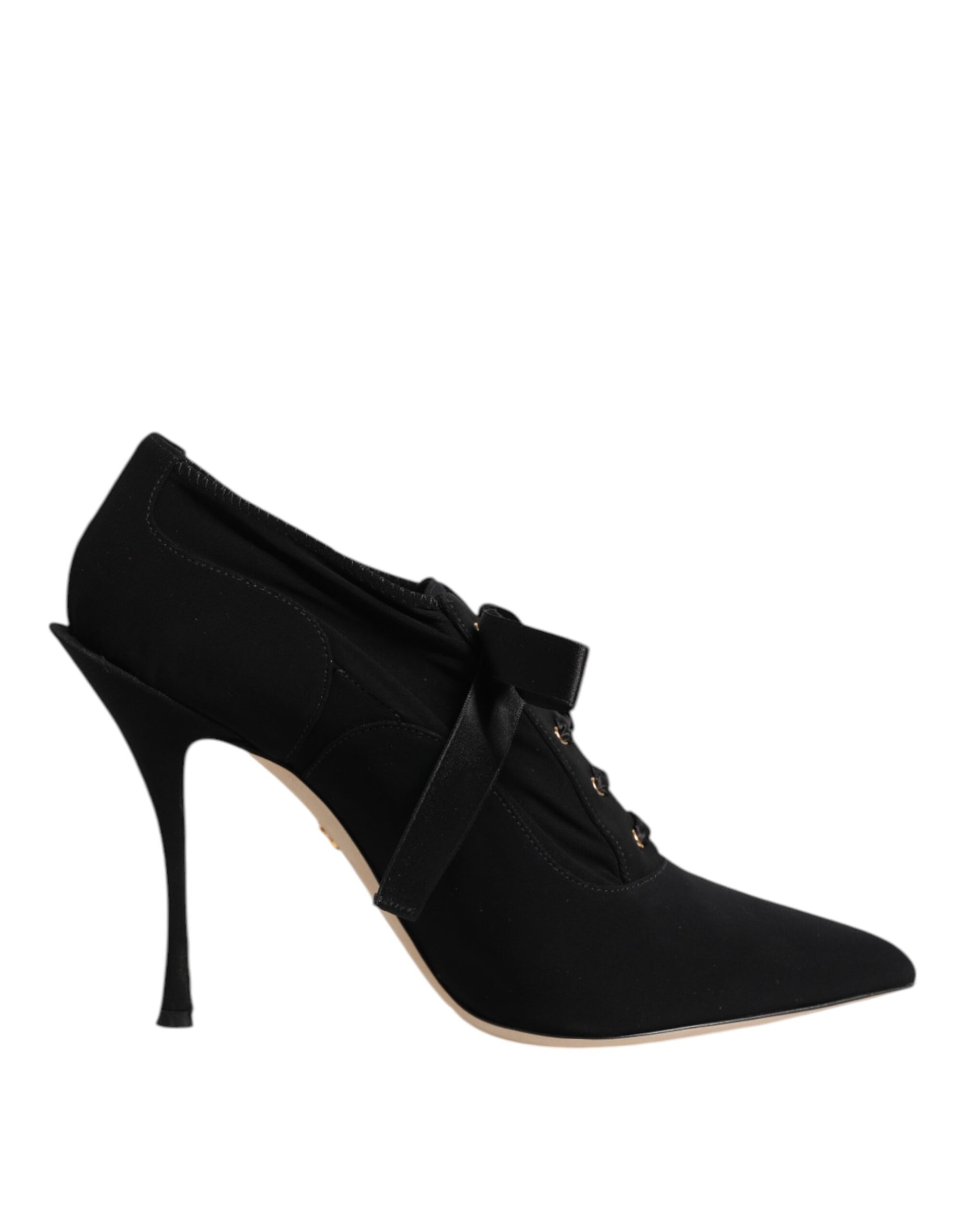Chaussures à talons aiguilles Dolce & Gabbana en dentelle noire à lacets