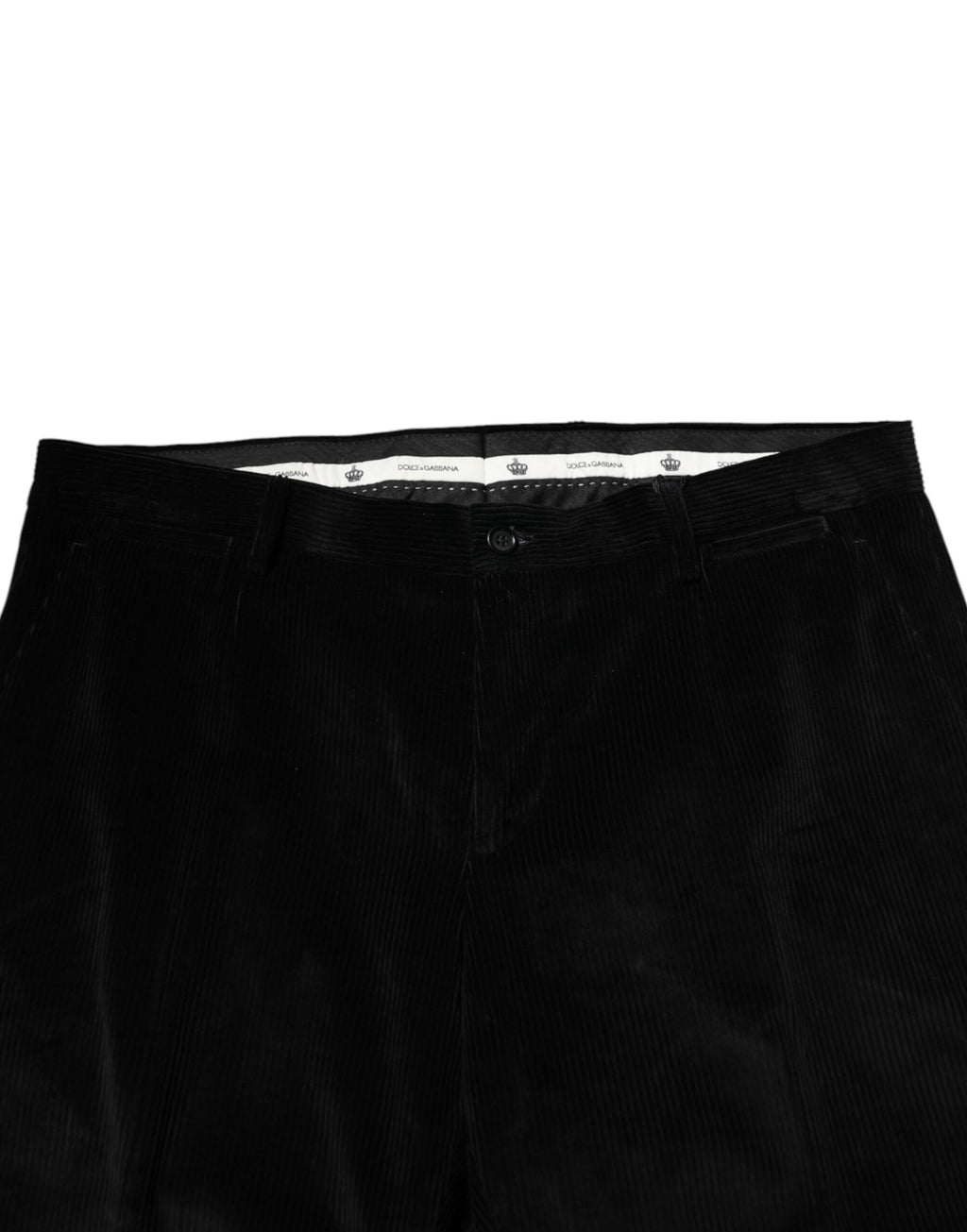 Pantalon de costume de cérémonie Dolce & Gabbana noir en coton pour homme