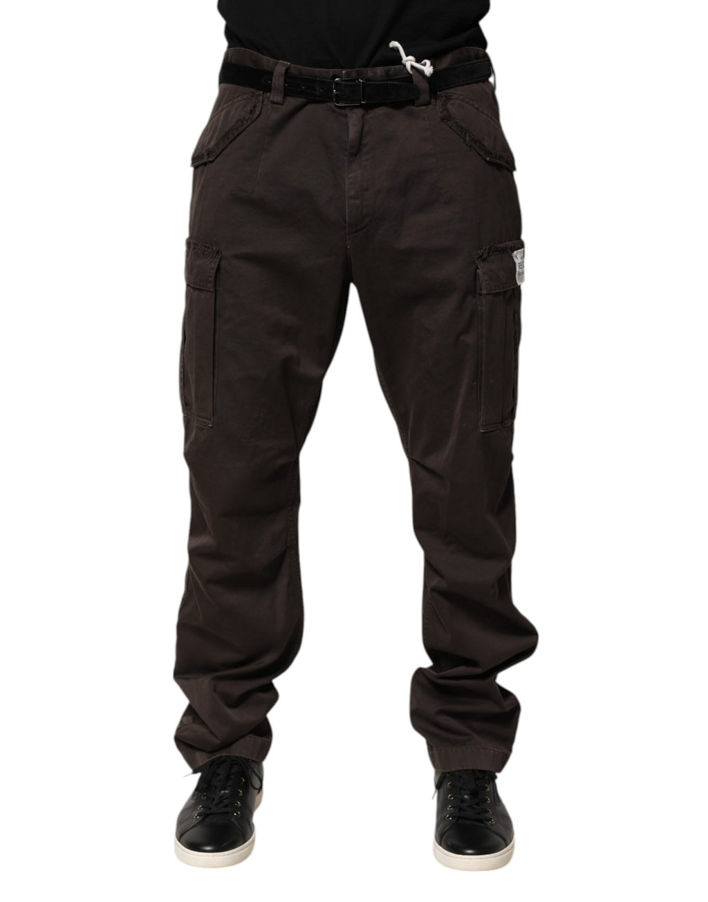 Dolce &amp; Gabbana Braune Cargohose aus Baumwollstretch für Herren